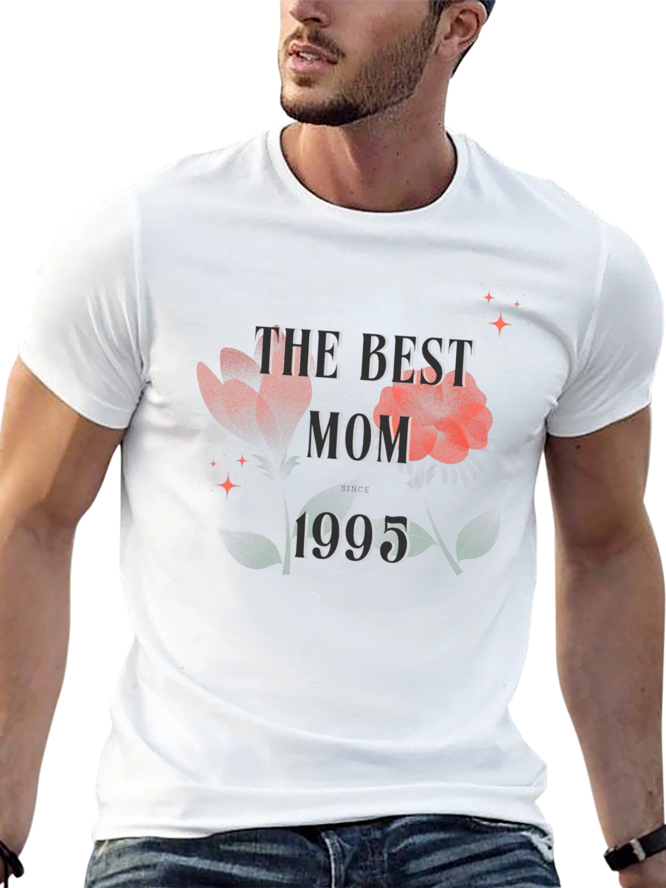 Best Mom 1995 Floral T-Shirt