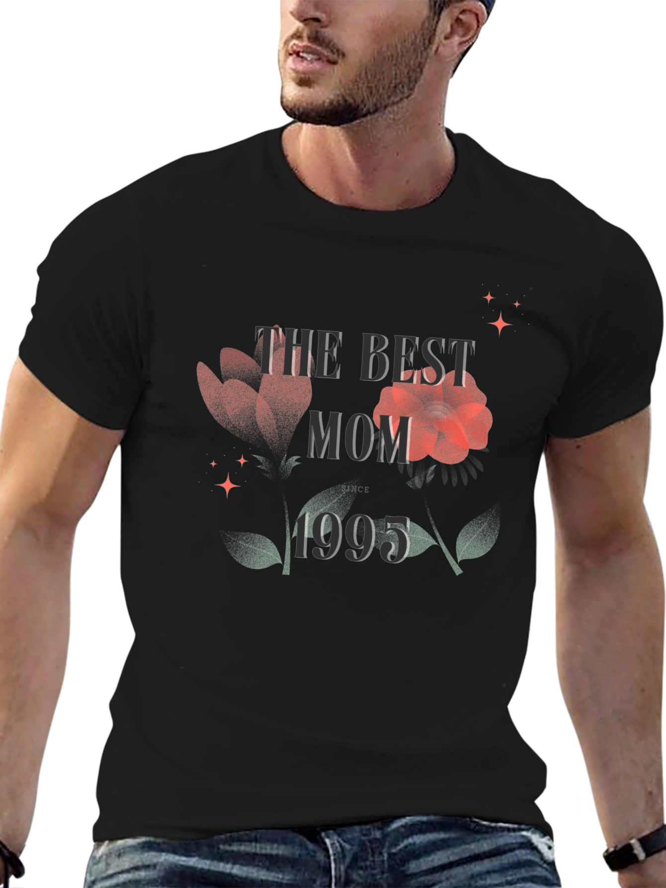 Best Mom 1995 Floral T-Shirt