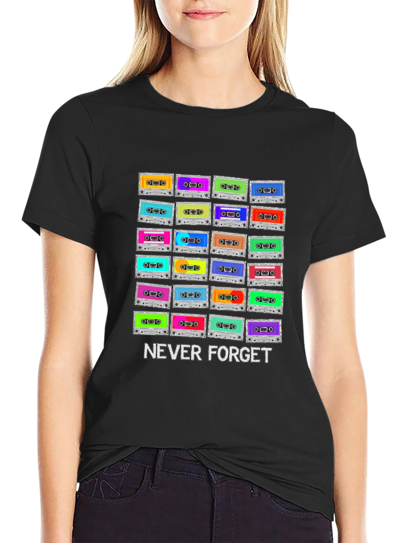 Retro Cassette Tape Never Forget T-Shirt