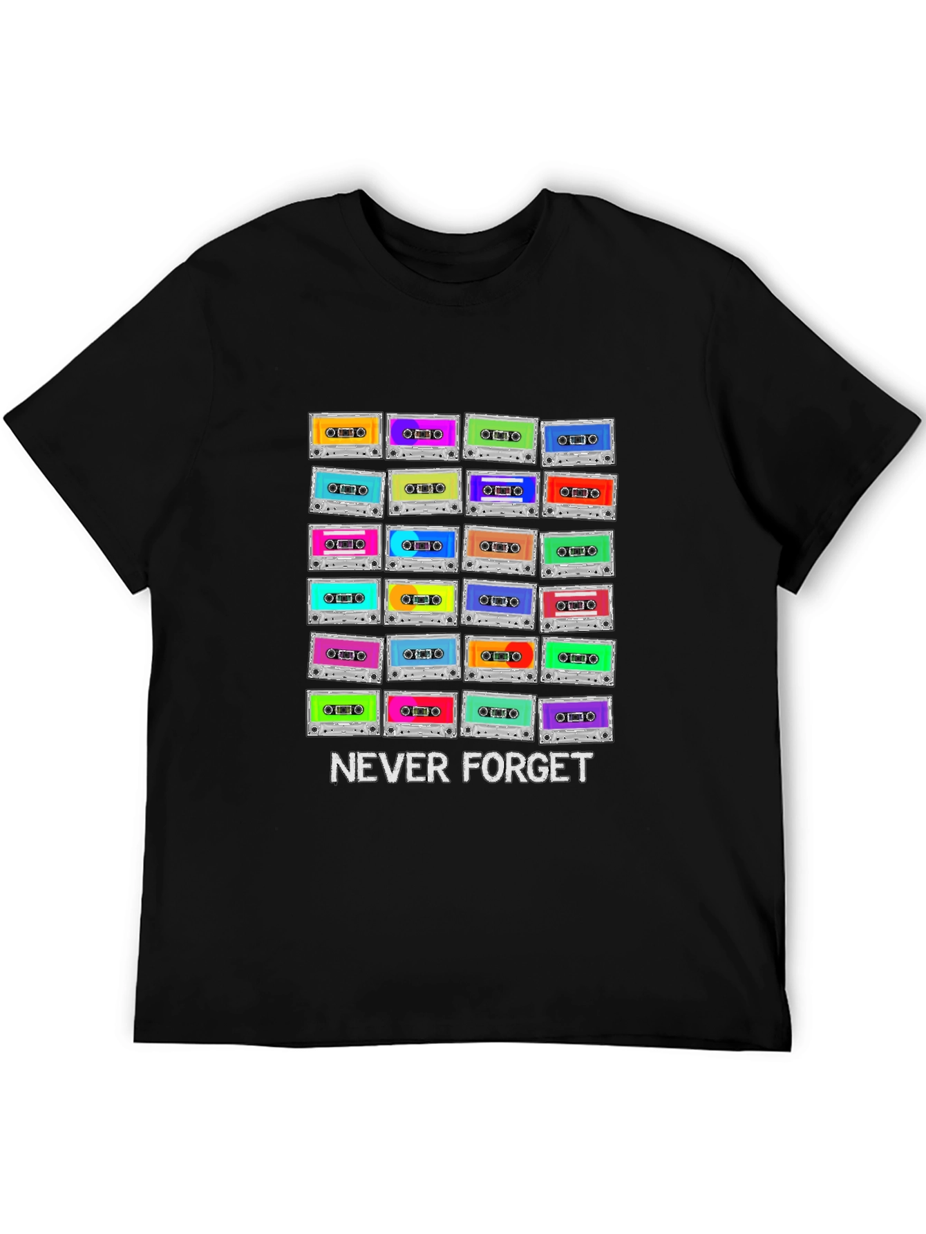 Retro Cassette Tape Never Forget T-Shirt