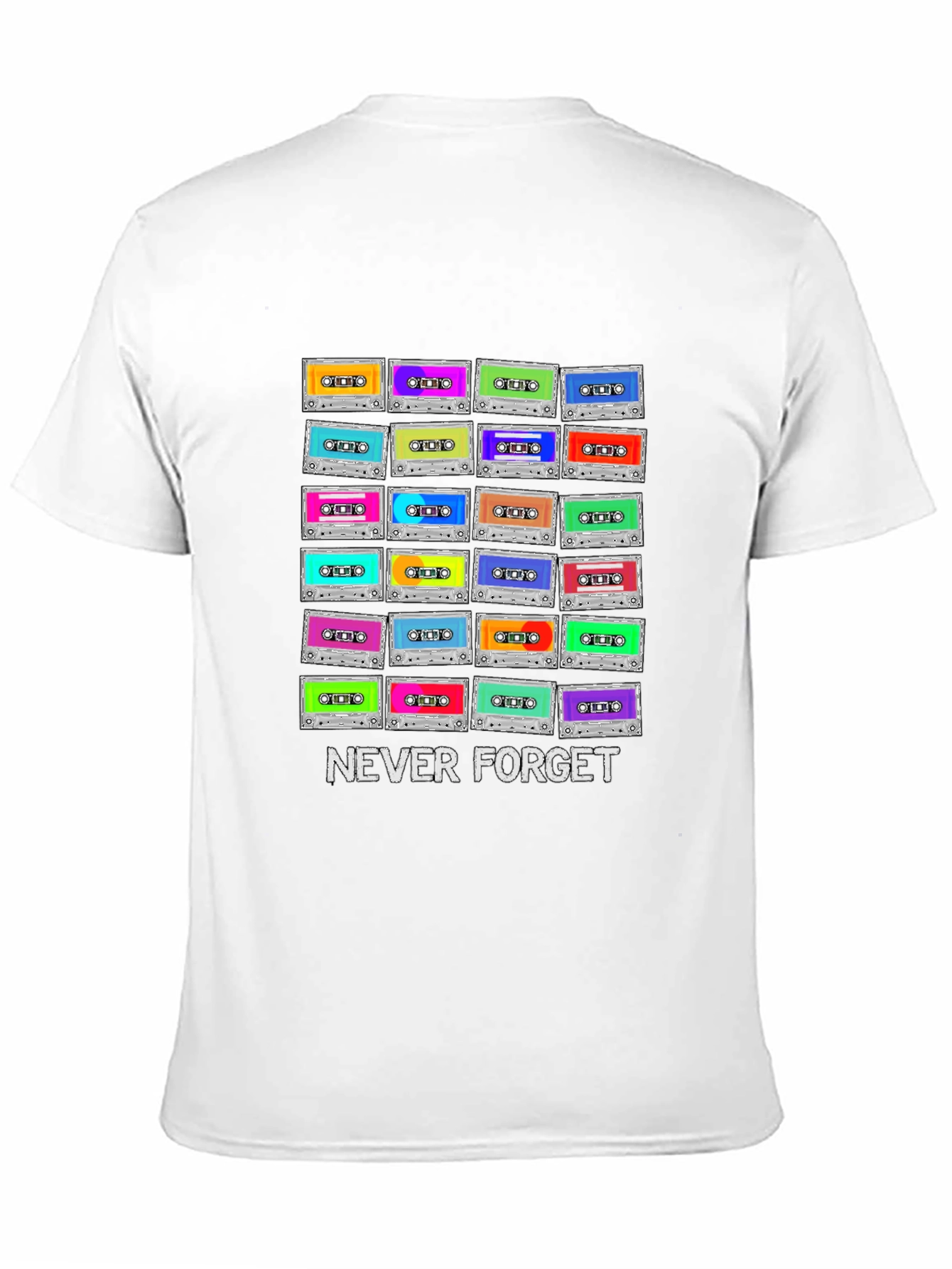 Retro Cassette Tape Never Forget T-Shirt