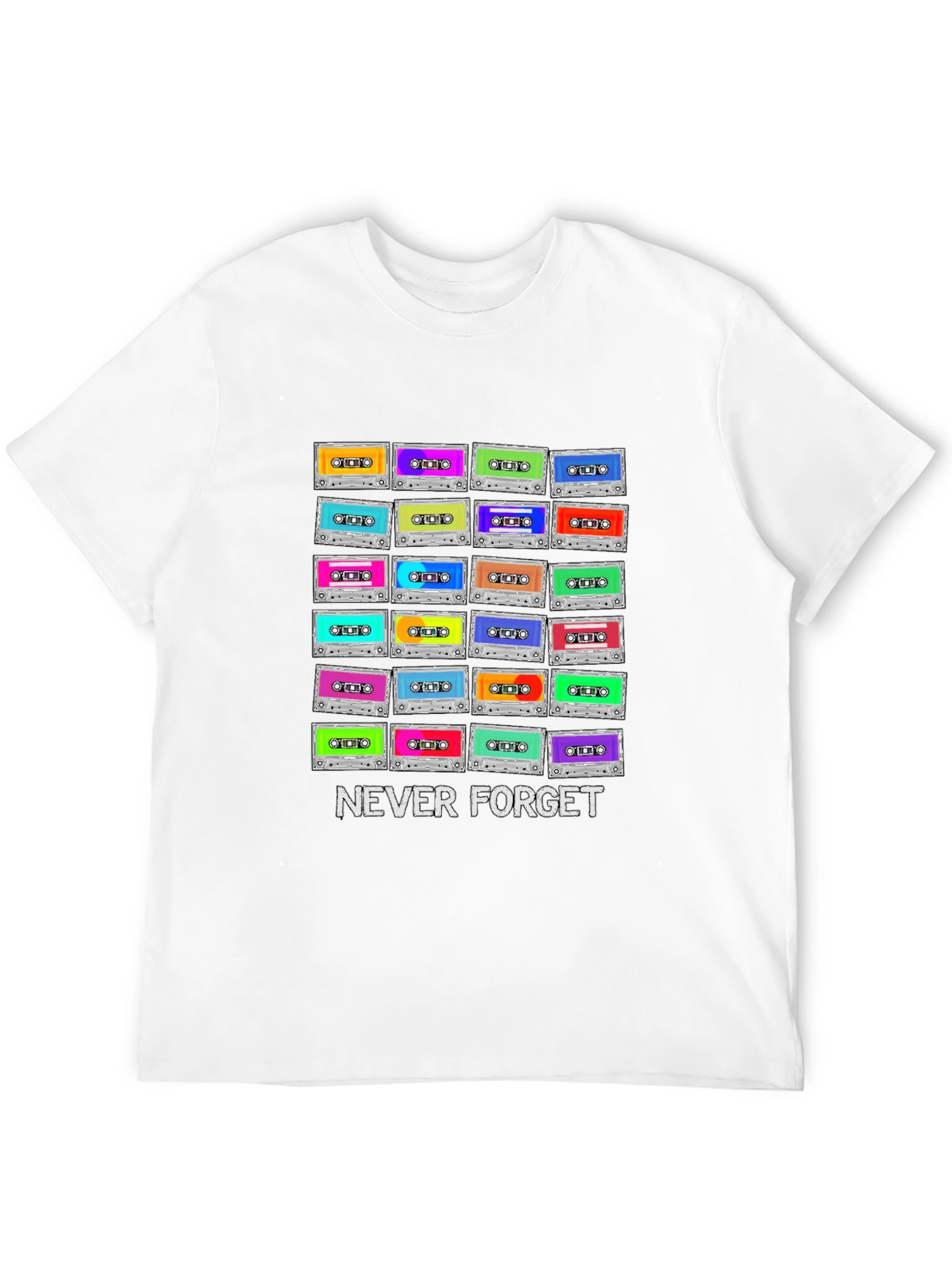 Retro Cassette Tape Never Forget T-Shirt