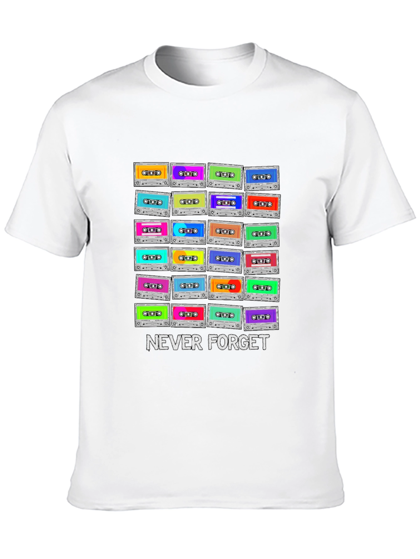 Retro Cassette Tape Never Forget T-Shirt