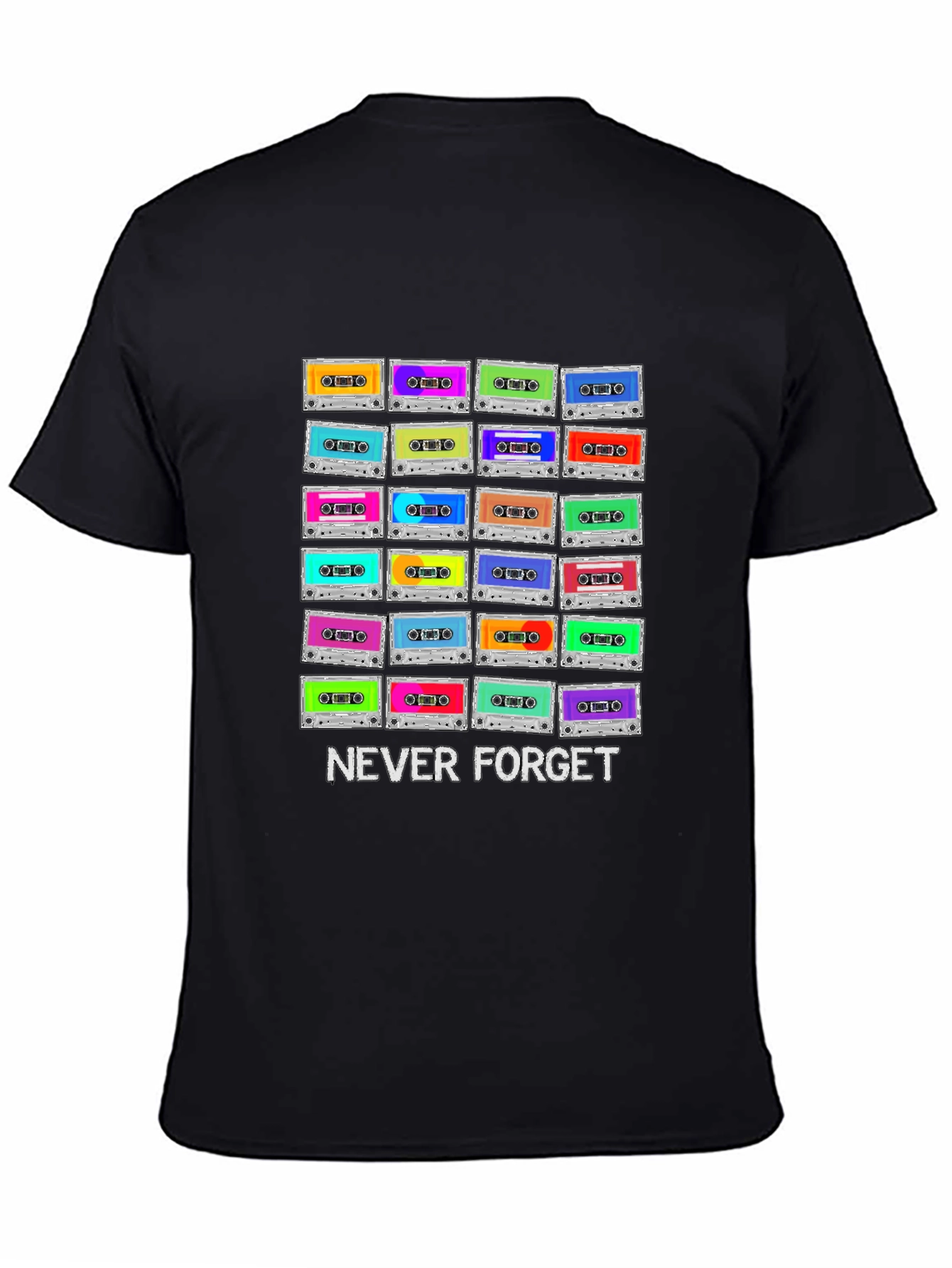 Retro Cassette Tape Never Forget T-Shirt