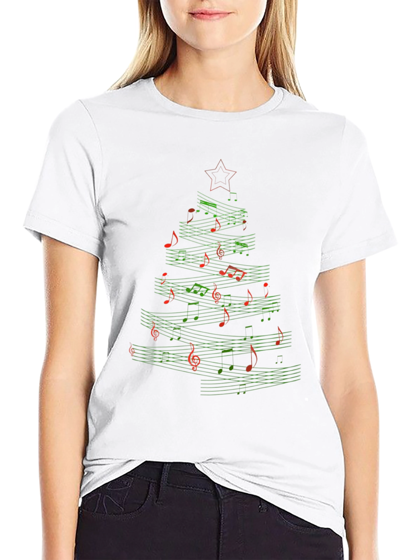 Musical Christmas Tree T-Shirt - Holiday Apparel