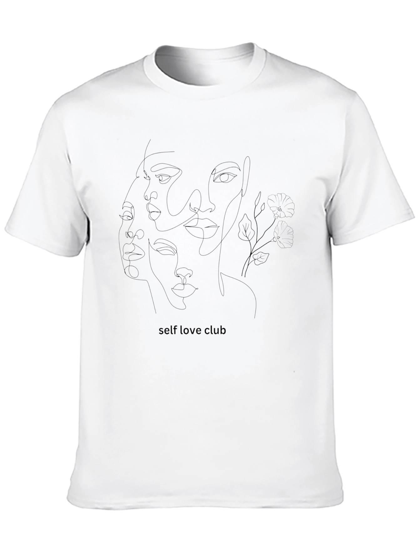 Self Love Club Black Graphic Tee