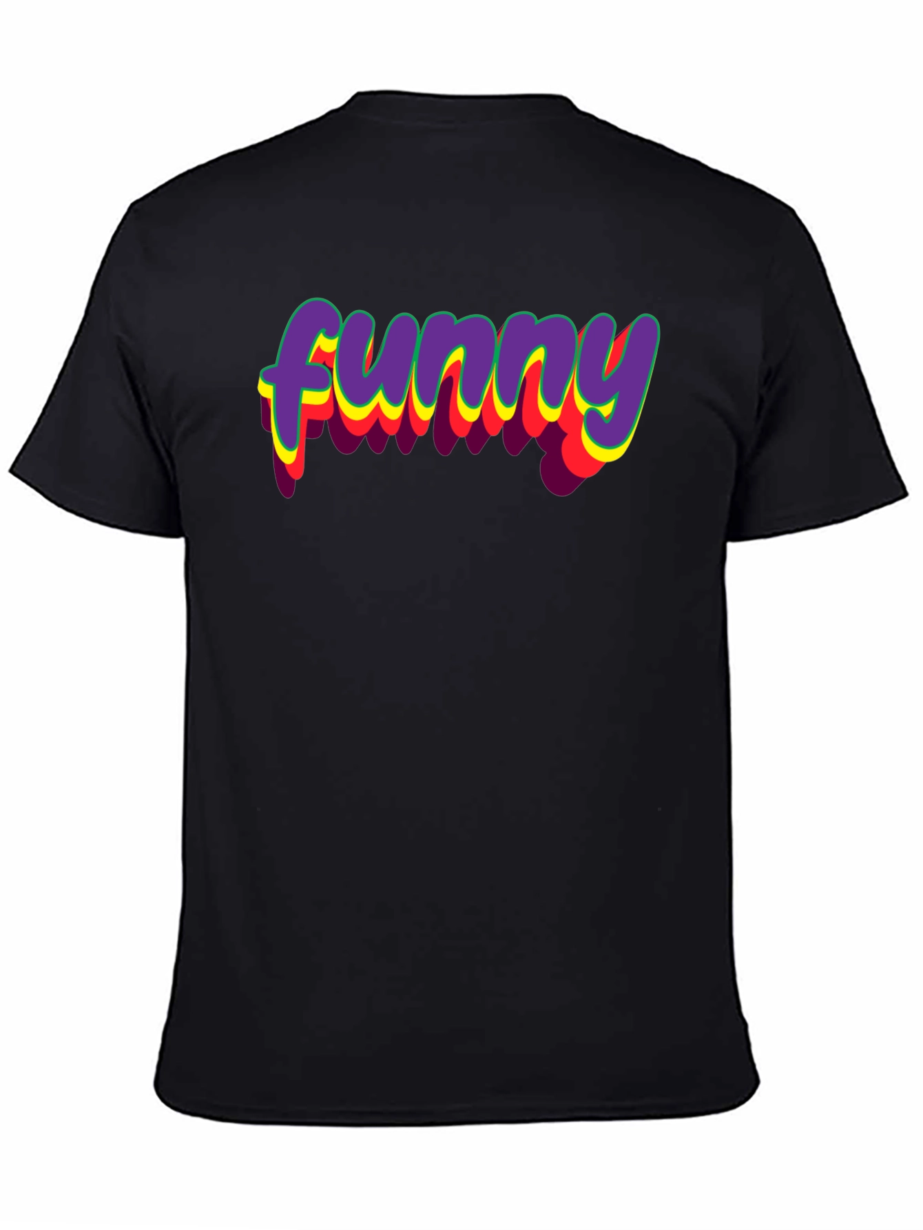 Retro Funny Graphic Tee - Classic Crew Neck T-Shirt