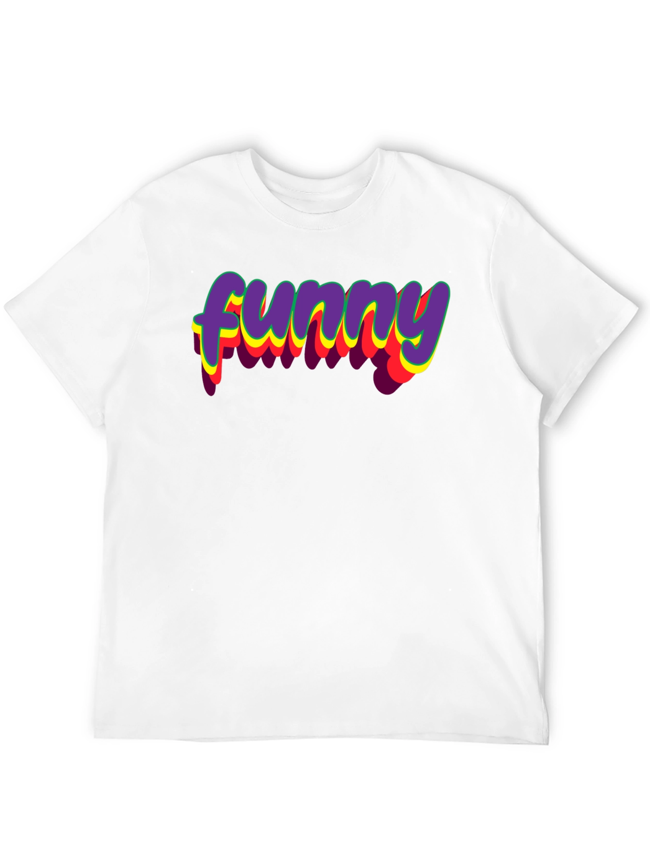Retro Funny Graphic Tee - Classic Crew Neck T-Shirt