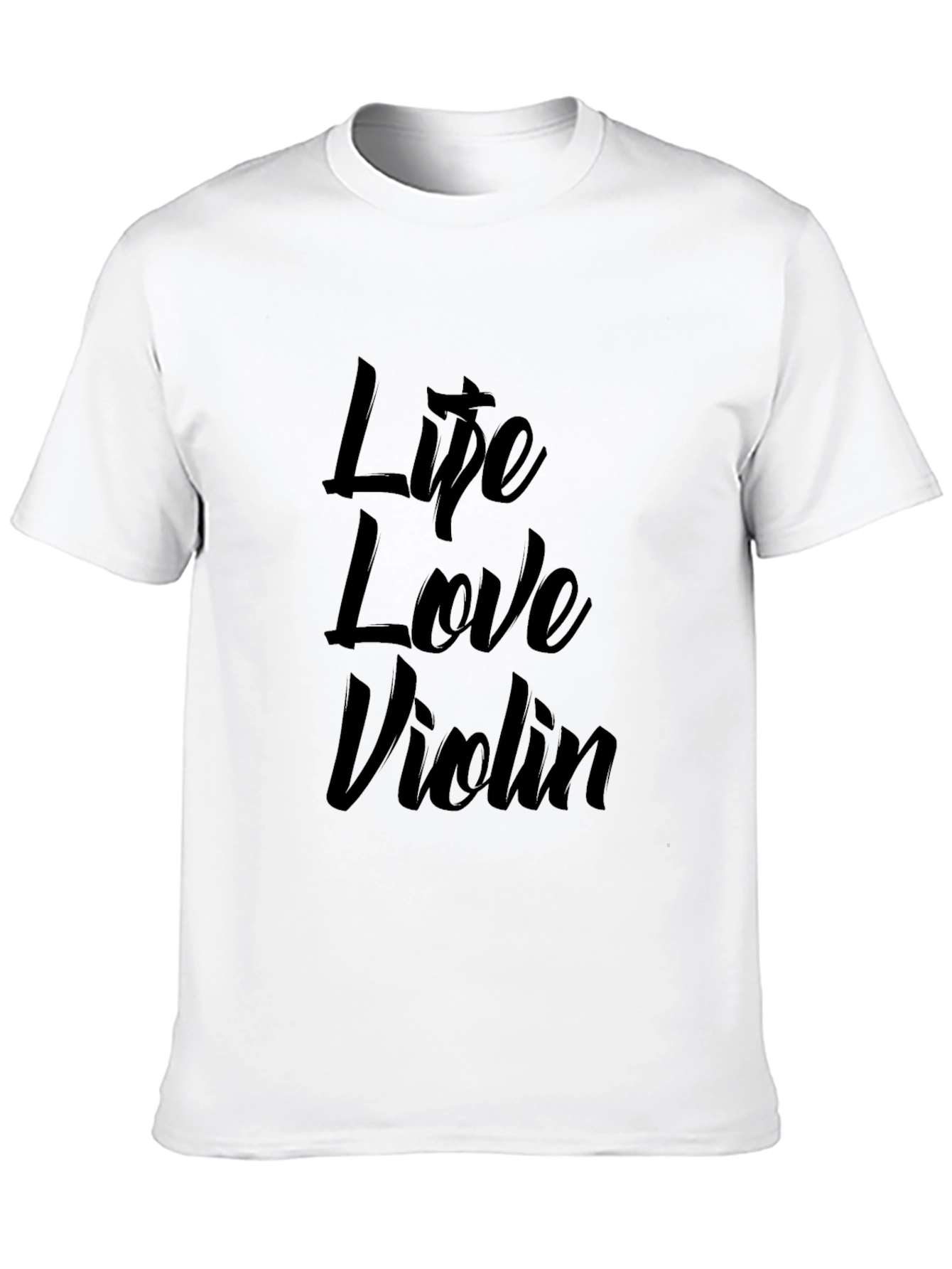 Life Love Violin Black Graphic Tee