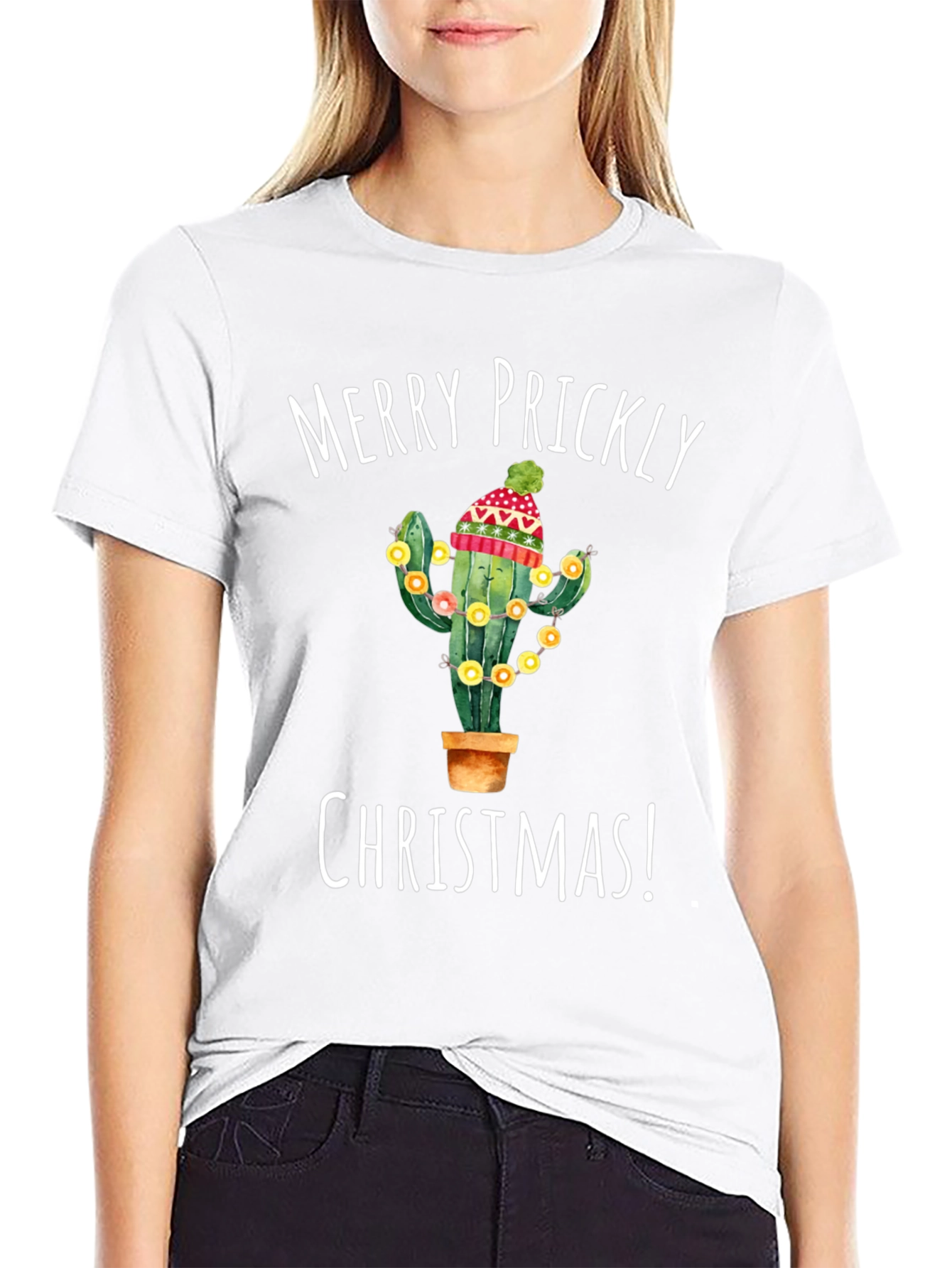 Merry Prickly Christmas Cactus T-Shirt