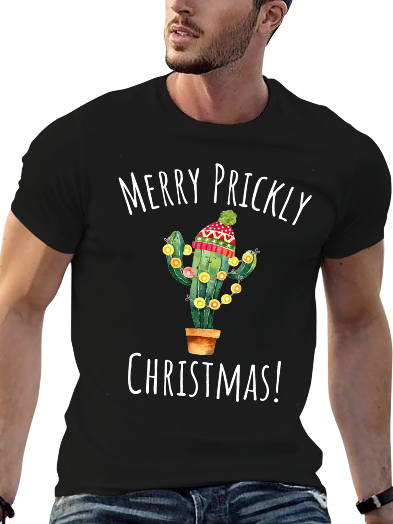 Merry Prickly Christmas Cactus T-Shirt