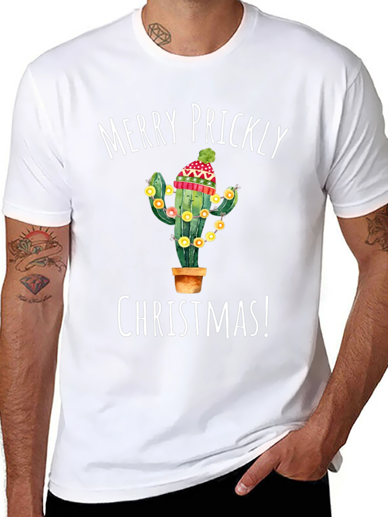 Merry Prickly Christmas Cactus T-Shirt