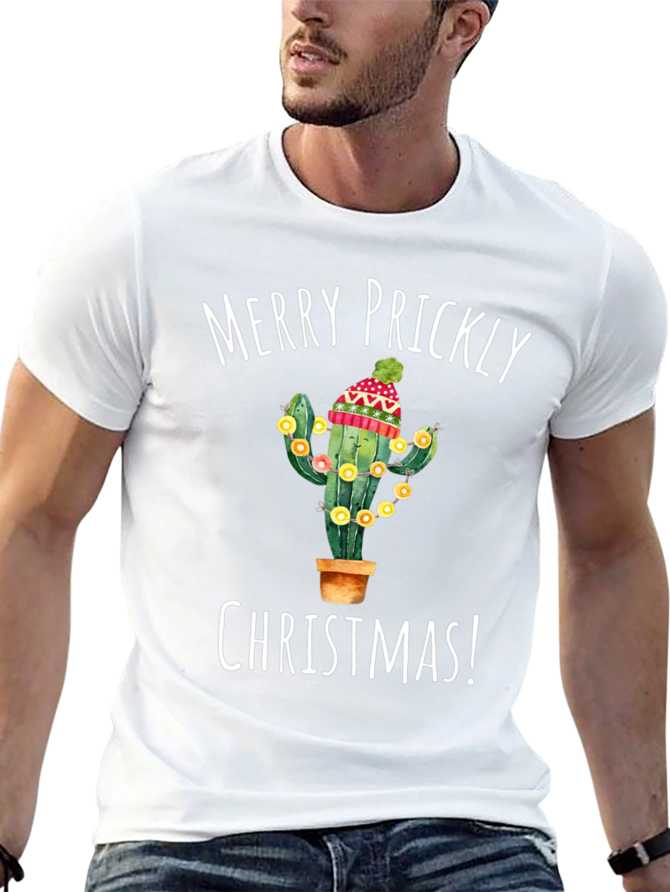 Merry Prickly Christmas Cactus T-Shirt