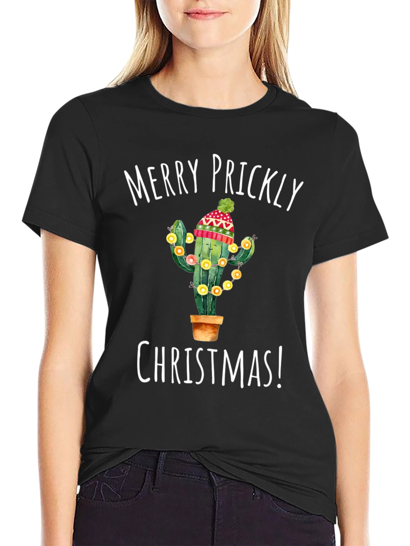 Merry Prickly Christmas Cactus T-Shirt