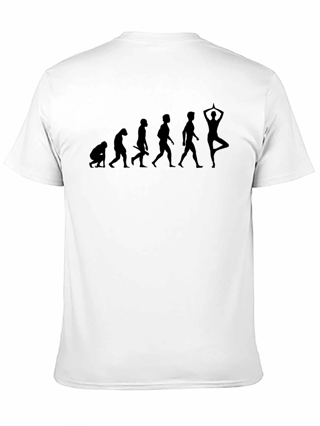 Evolution of Yoga Mens Black T-Shirt