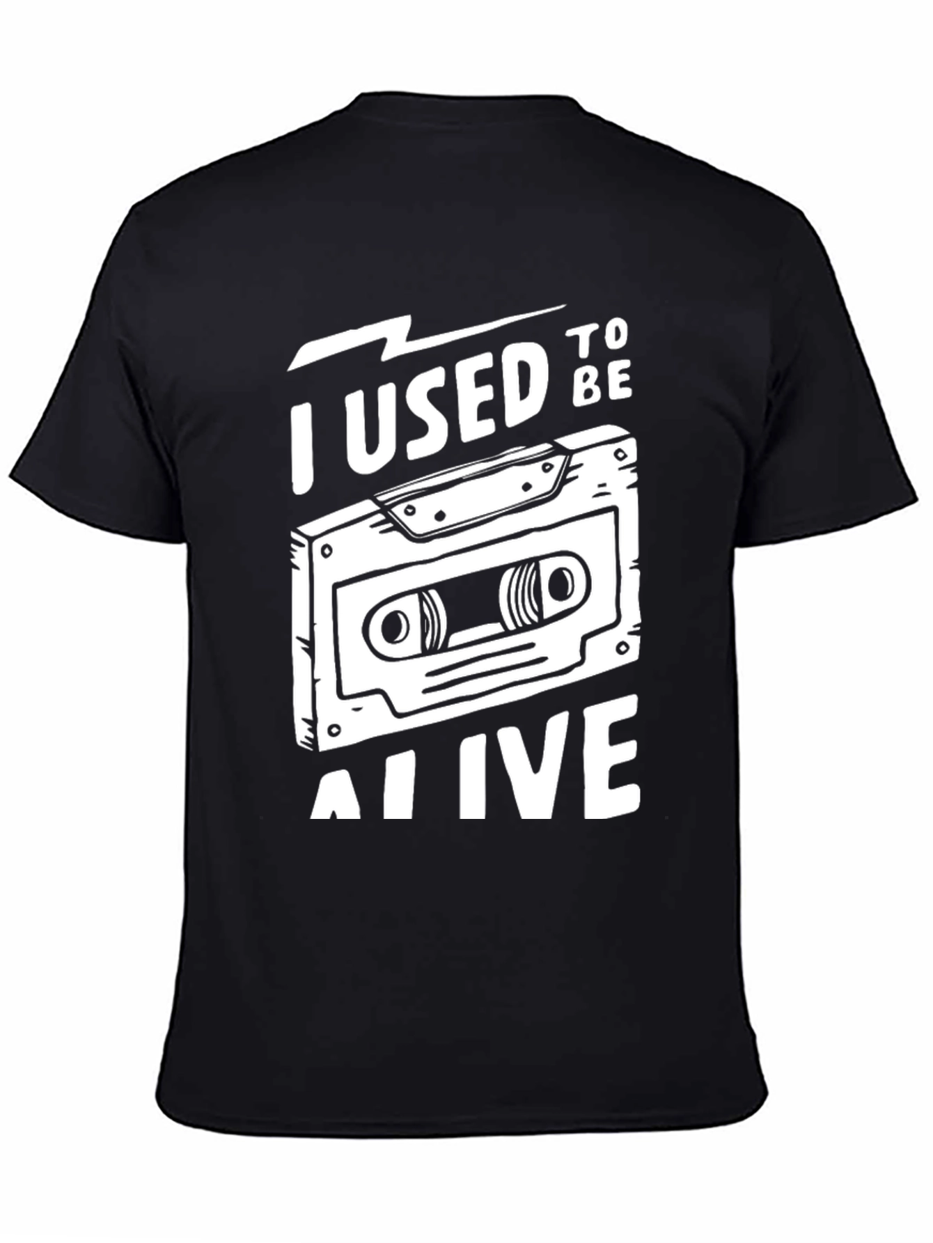 I Used To Be Alive Black Graphic Tee