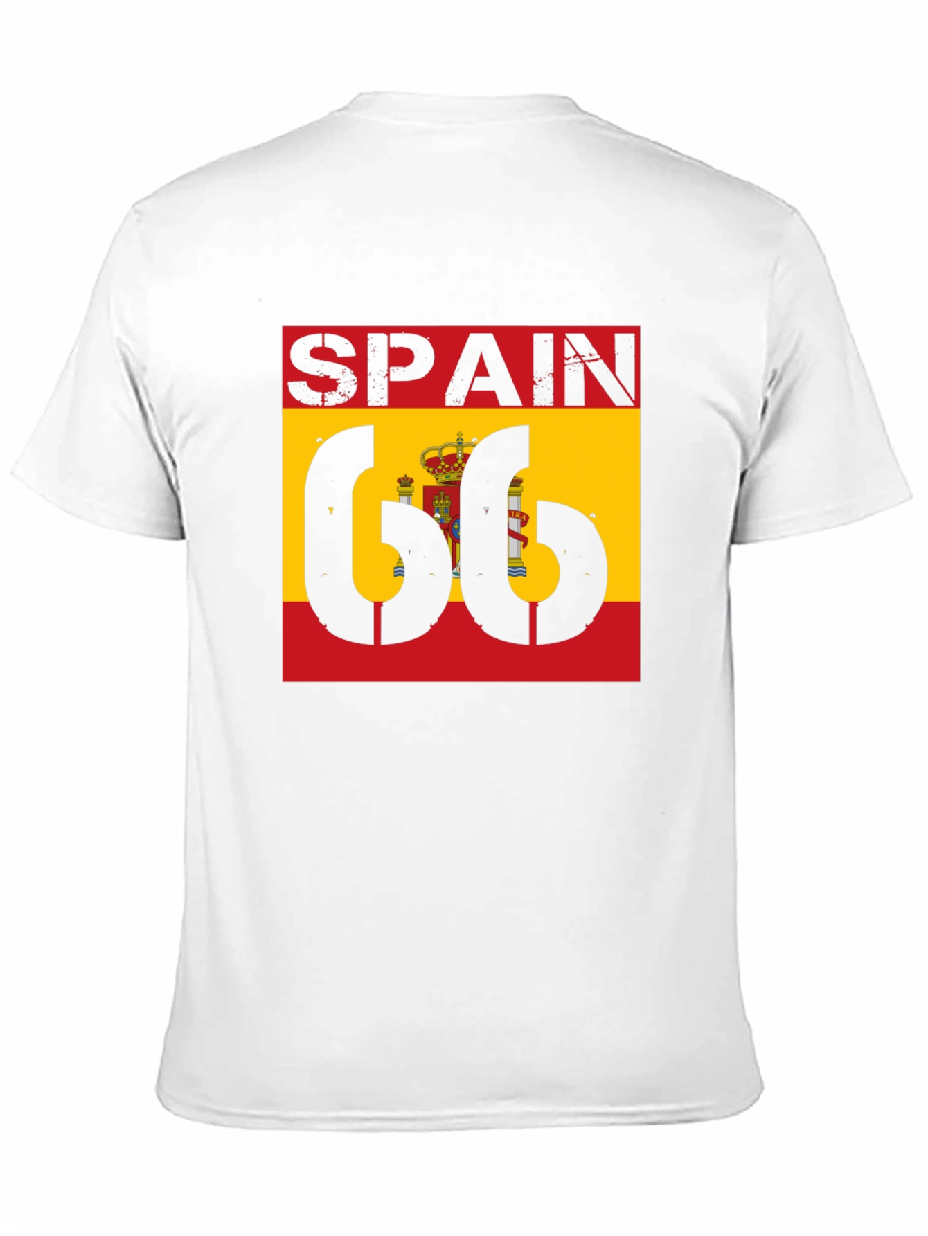 Spain Flag 66 Black T-Shirt