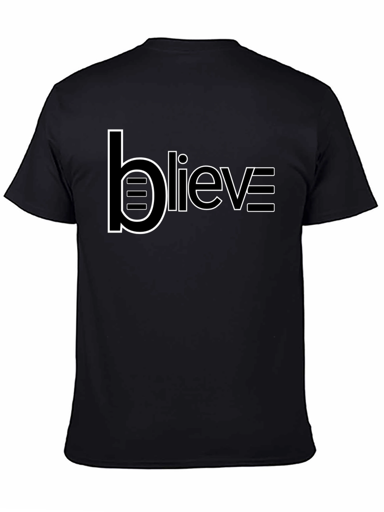 Believe Graphic Black T-Shirt