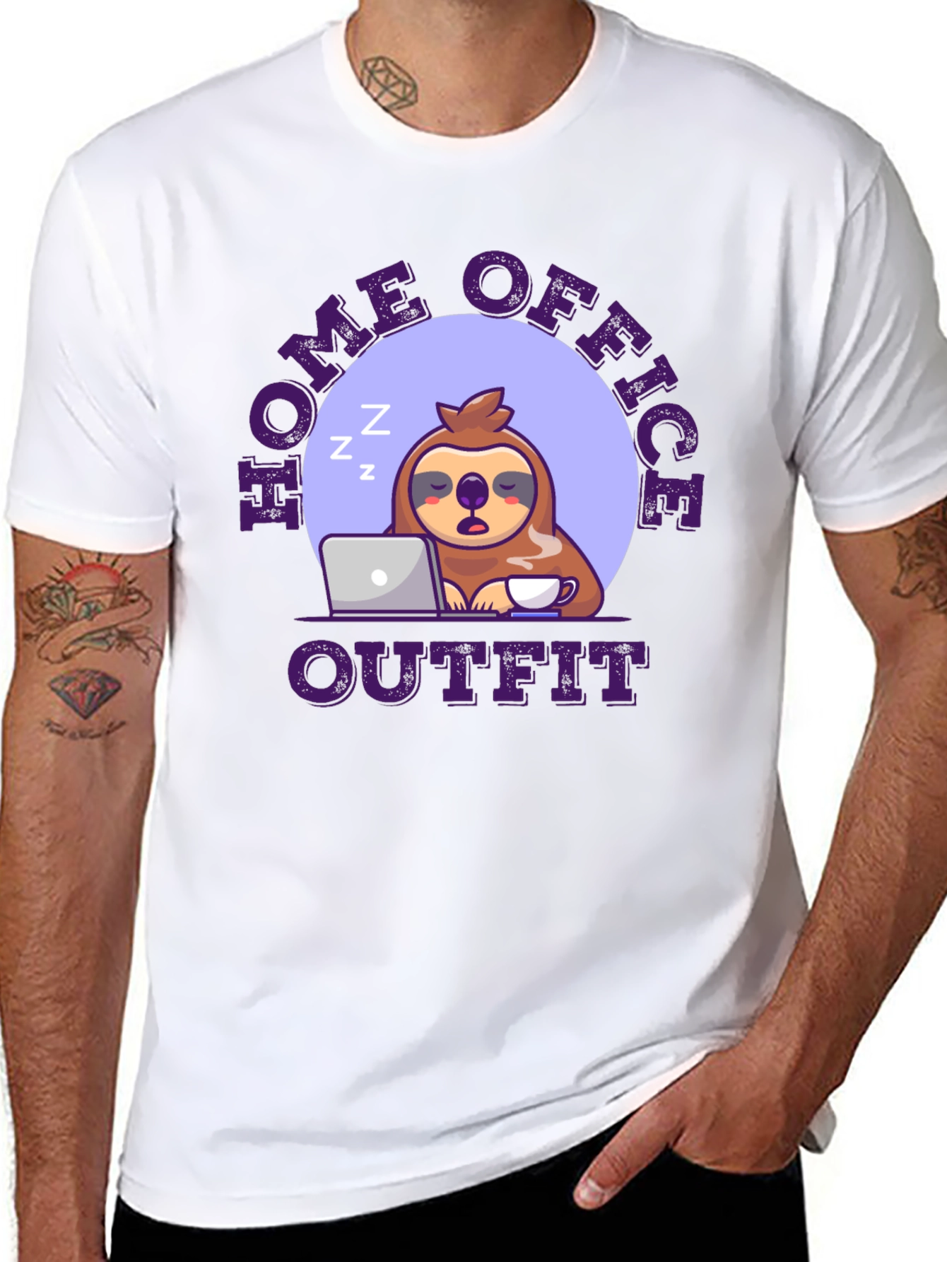 Home Office Outfit Sloth T-Shirt