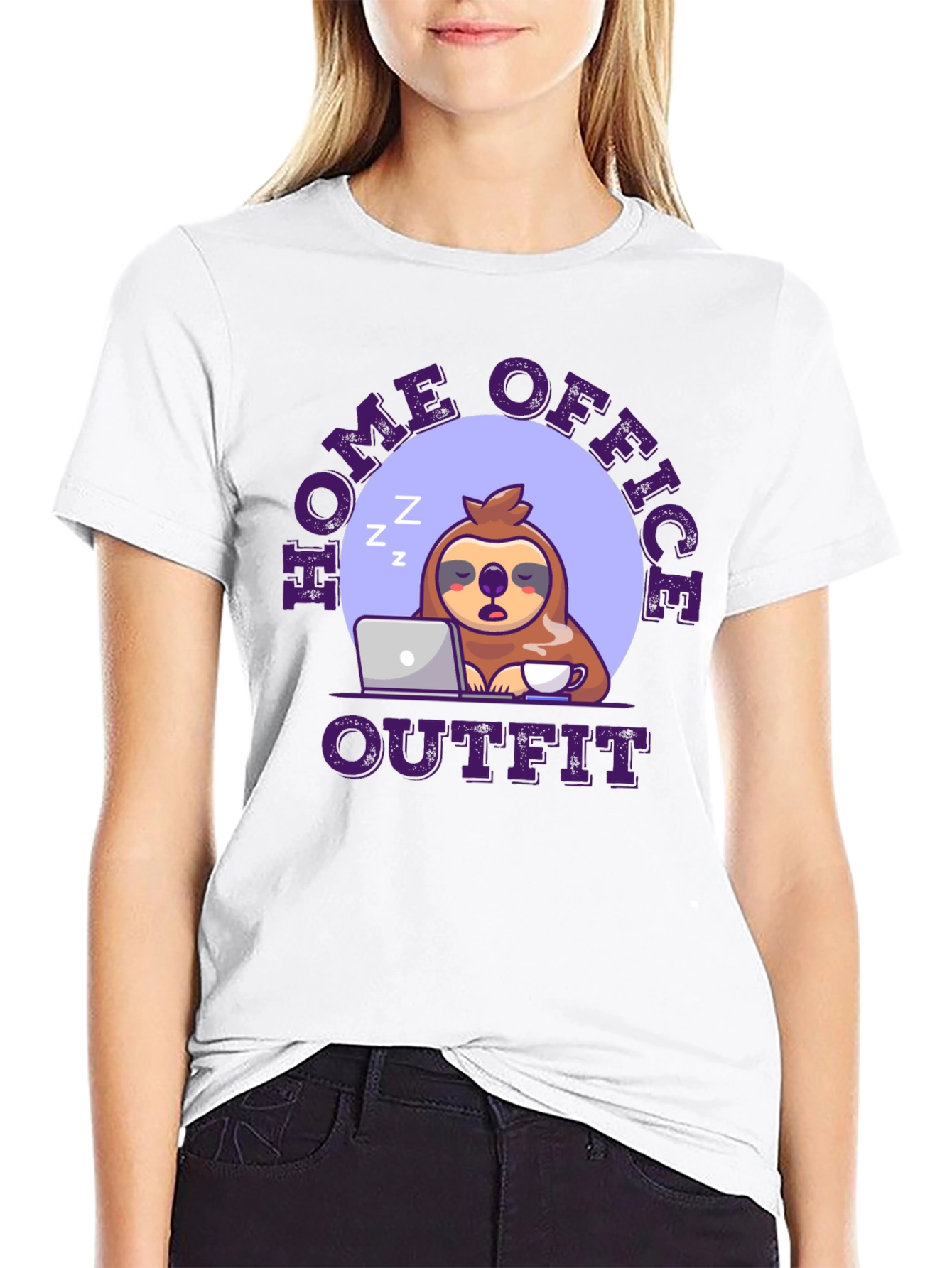 Home Office Outfit Sloth T-Shirt