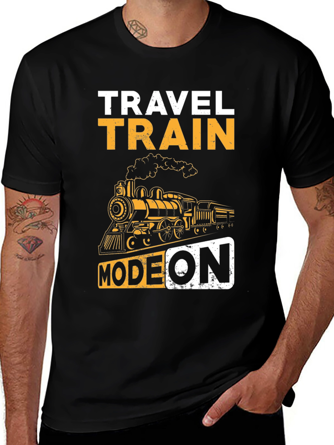 Travel Train Mode On Graphic Tee
