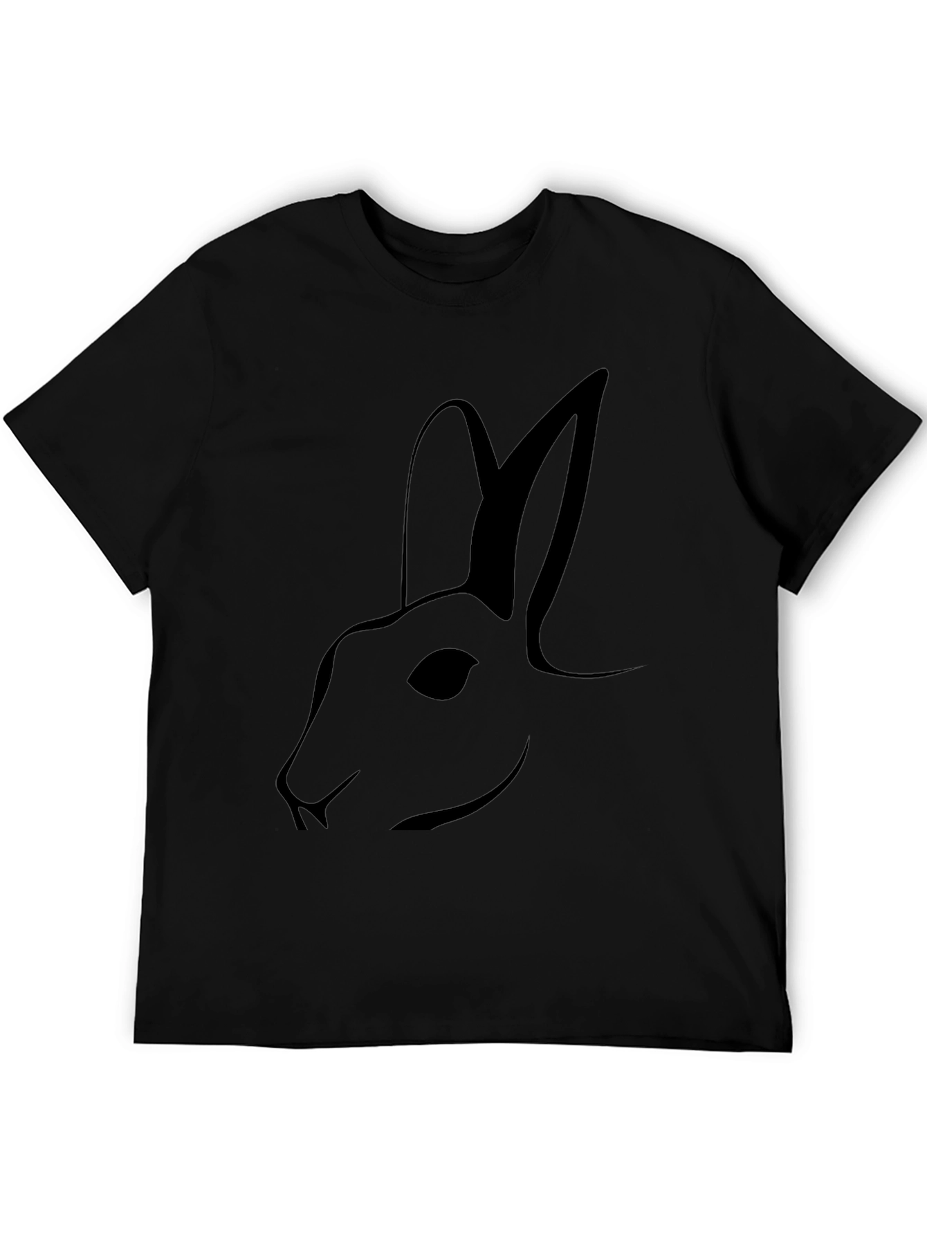 Minimalist Rabbit Graphic T-Shirt