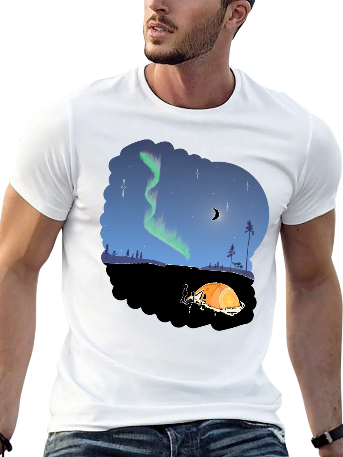 Aurora Camping Graphic Tee