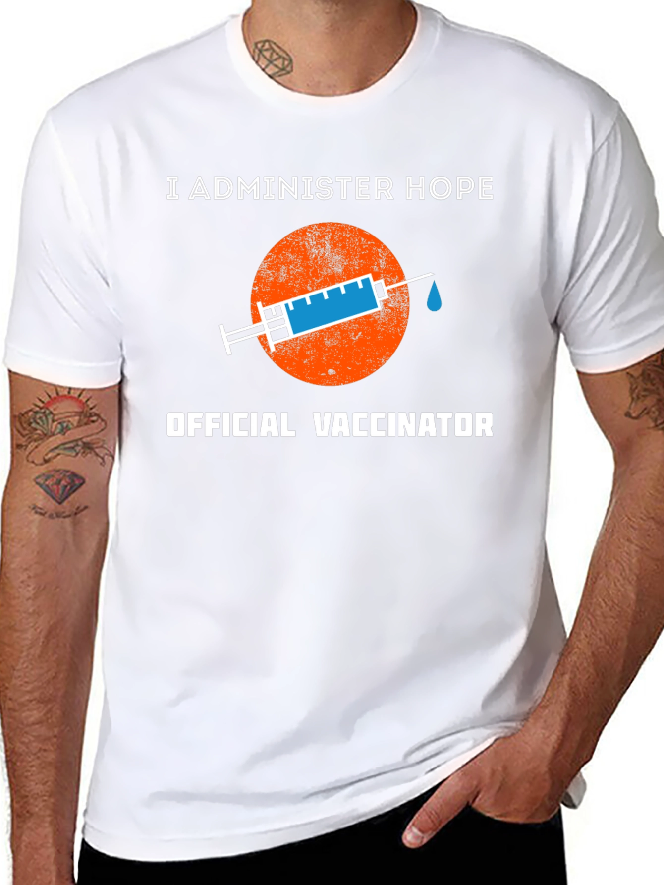 I Administer Hope Official Vaccinator T-Shirt