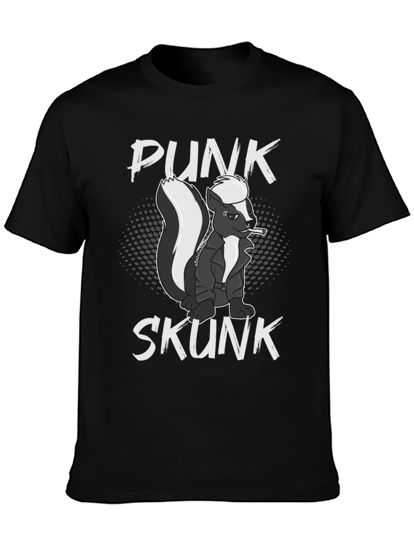 Punk Skunk Graphic Tee - Black T-Shirt