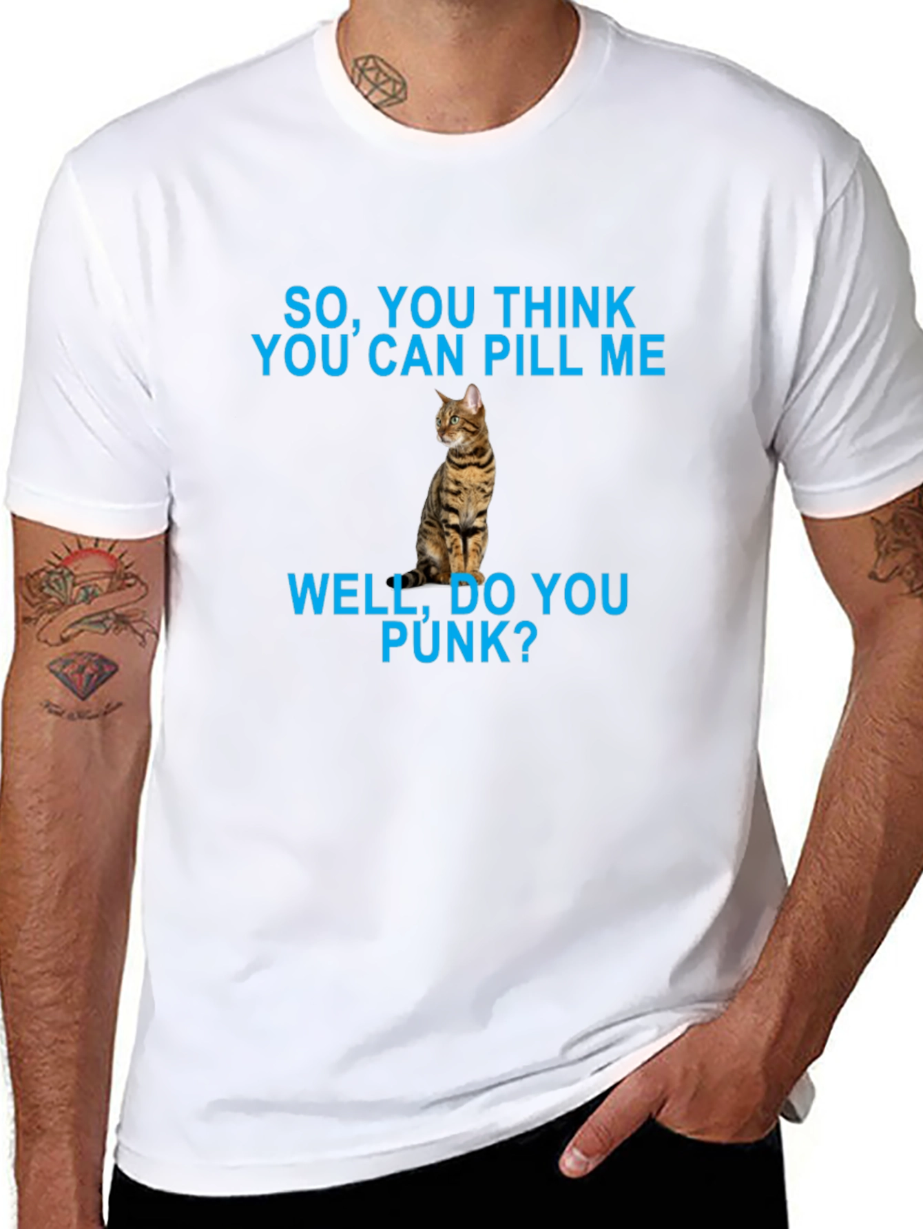 Funny Cat Pill Me T-Shirt