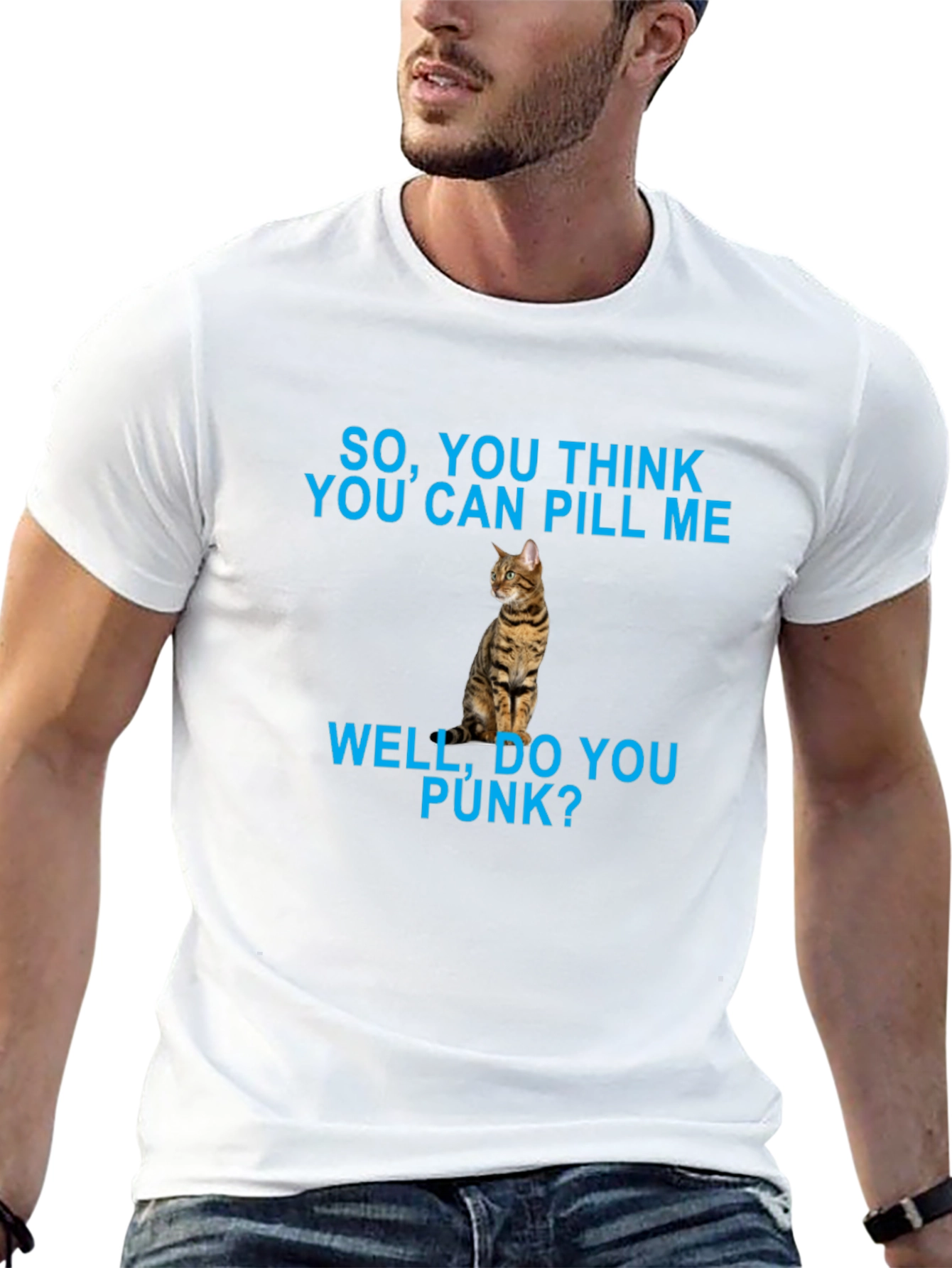Funny Cat Pill Me T-Shirt