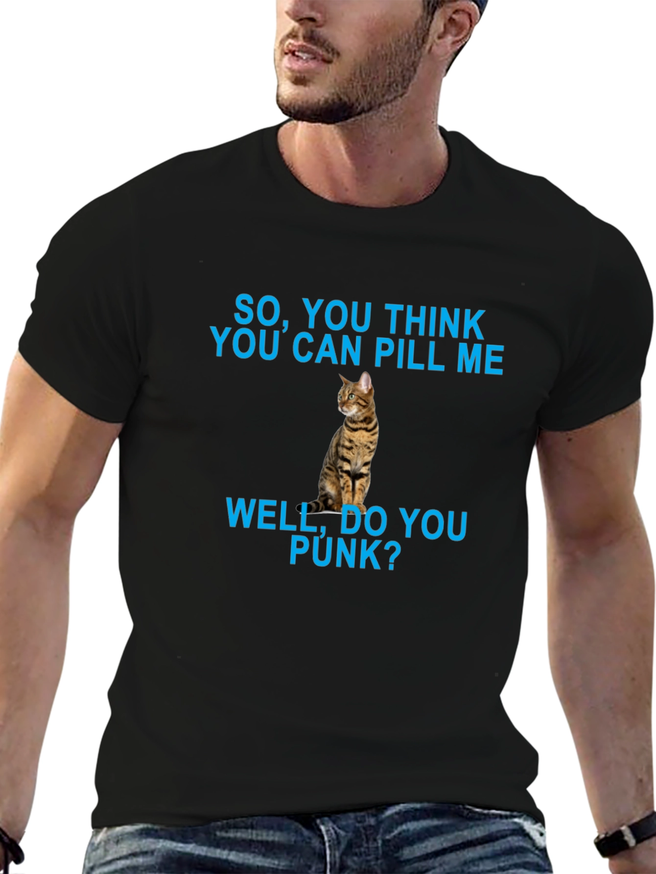 Funny Cat Pill Me T-Shirt