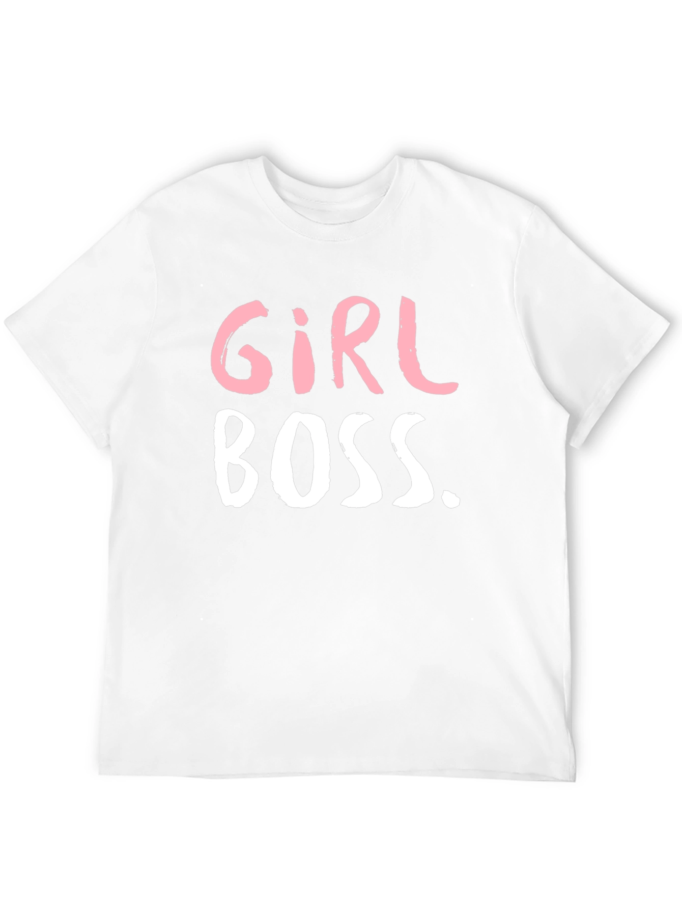 Girl Boss Graphic Tee - Black Crew Neck T-Shirt