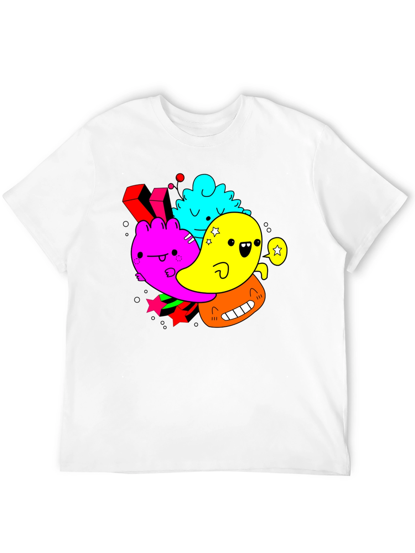 Funky Cartoon Character Graphic Tee