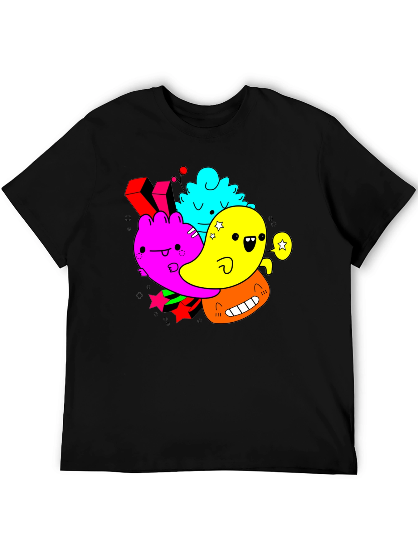 Funky Cartoon Character Graphic Tee