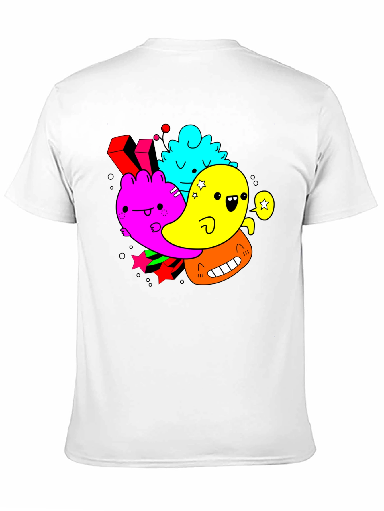 Funky Cartoon Character Graphic Tee