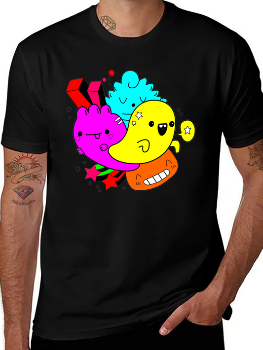 Funky Cartoon Character Graphic Tee