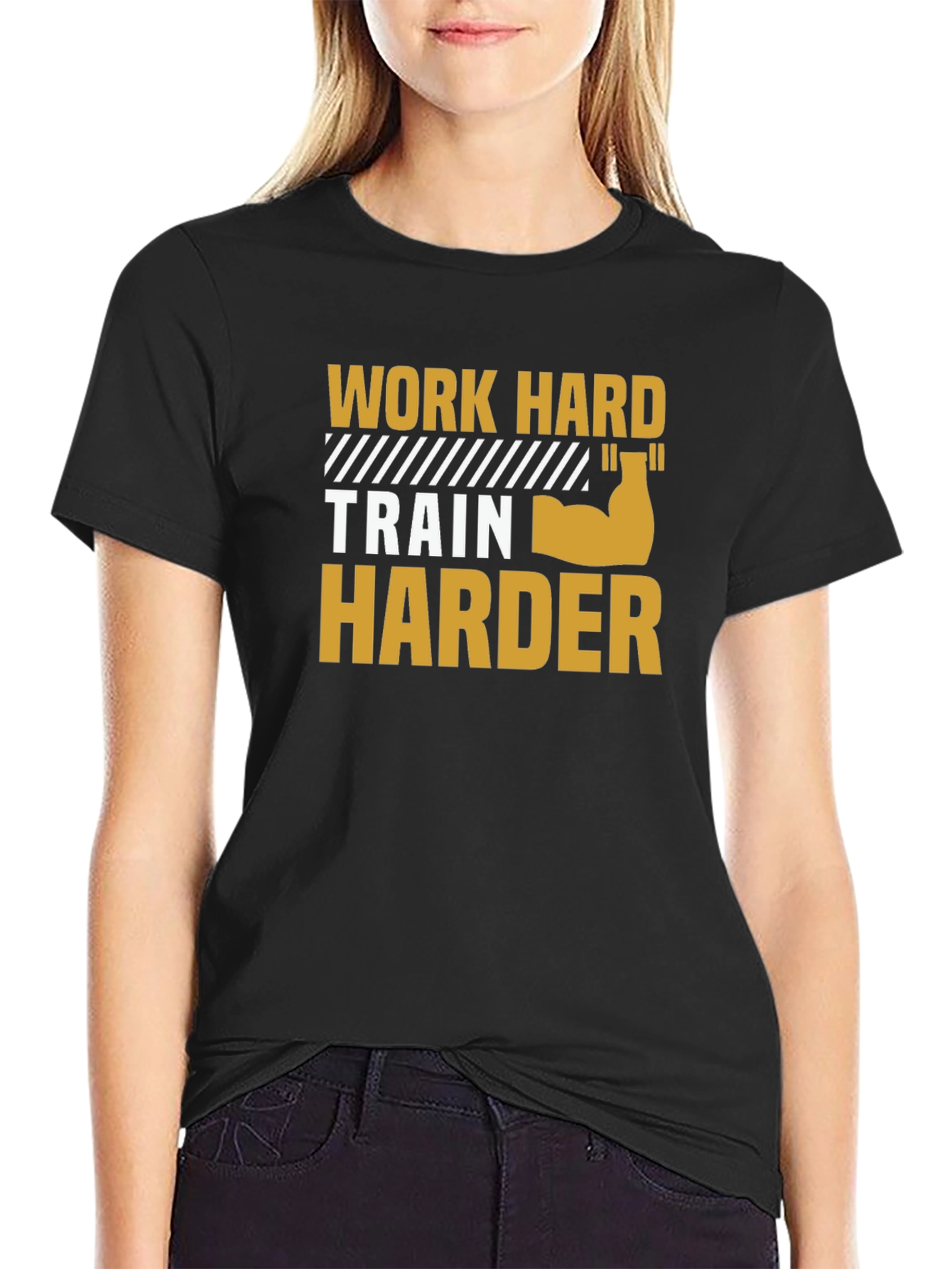 Work Hard Train Harder Graphic Tee