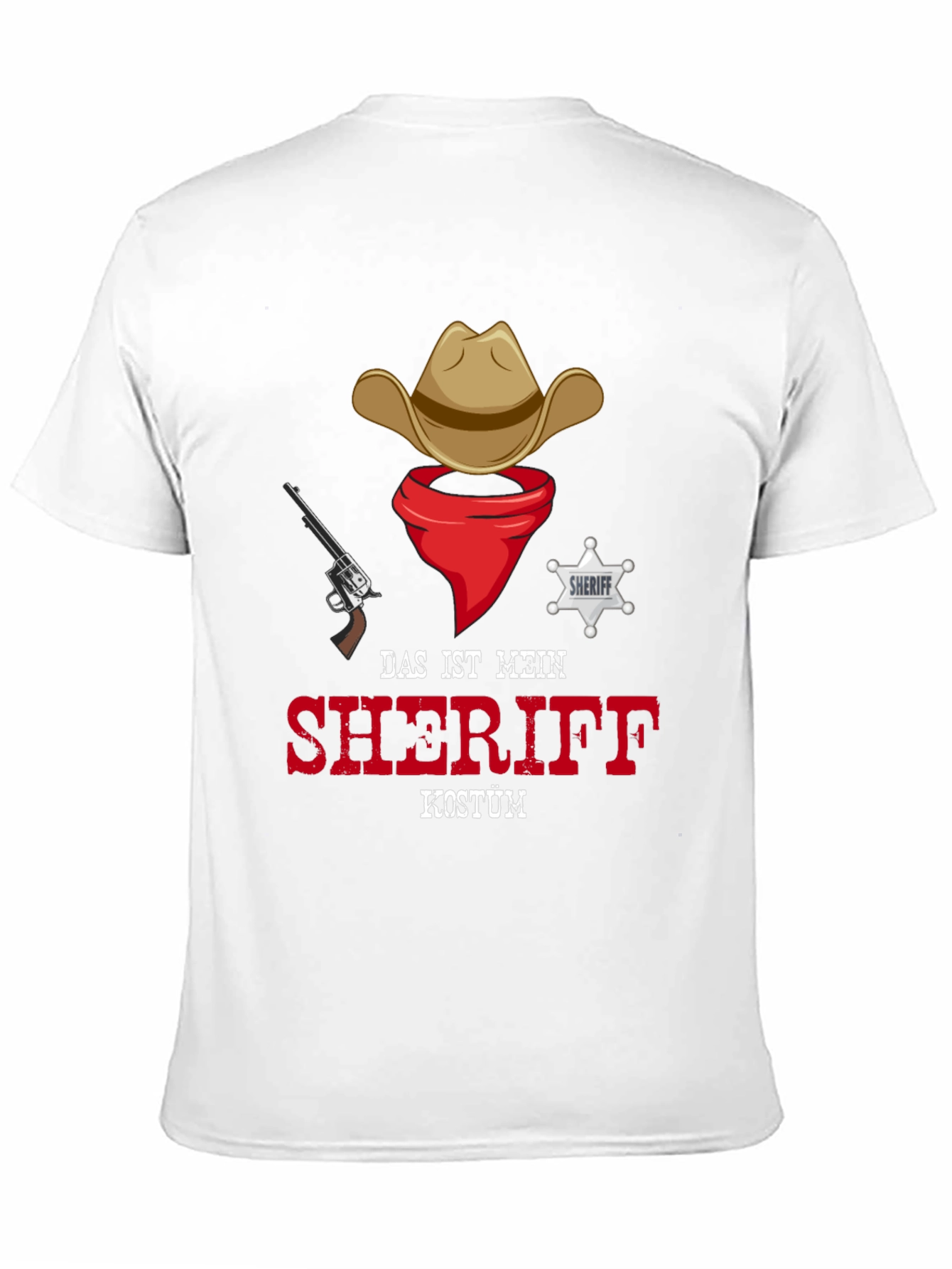 Sheriff Costume T-Shirt - Cowboy Western Style