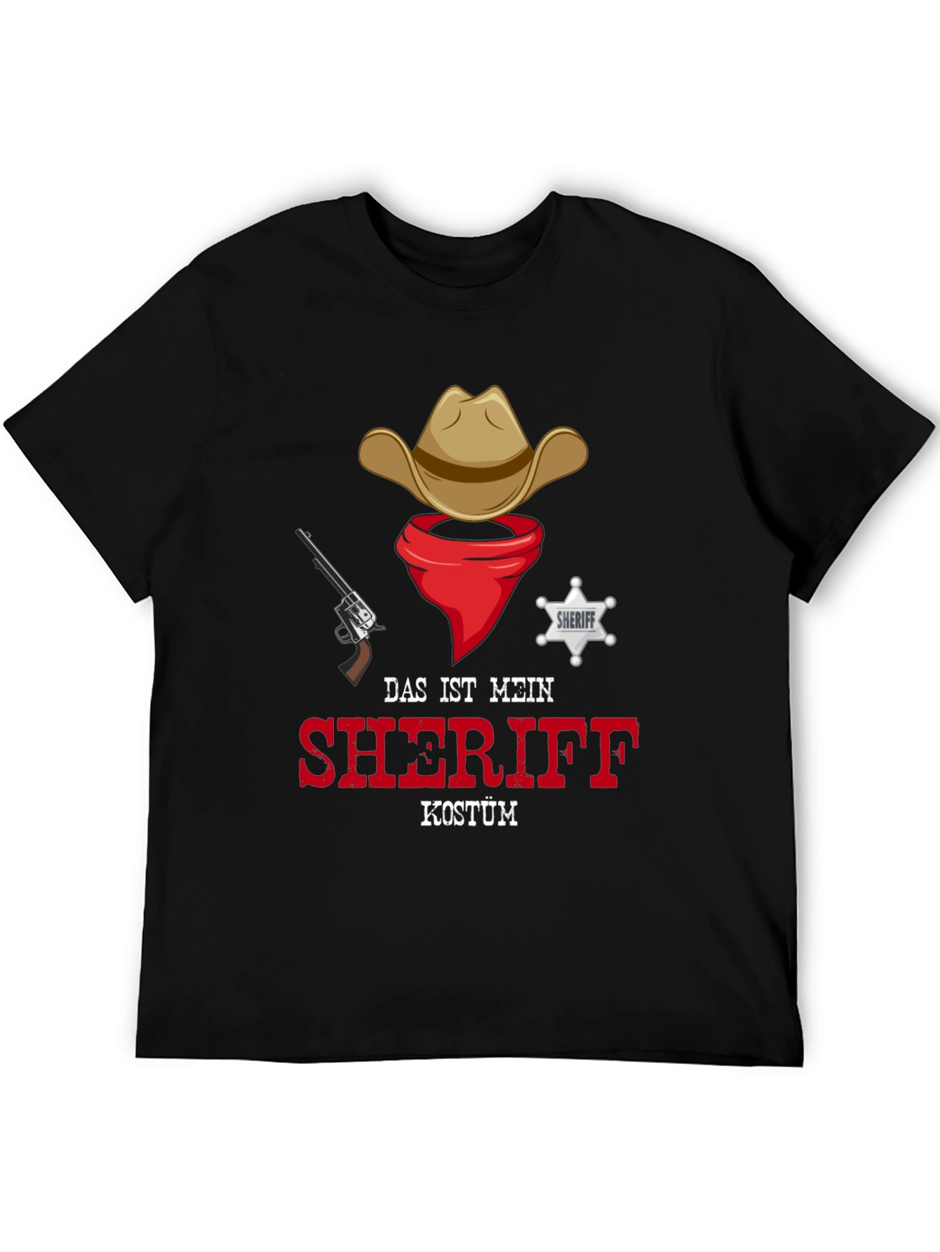 Sheriff Costume T-Shirt - Cowboy Western Style
