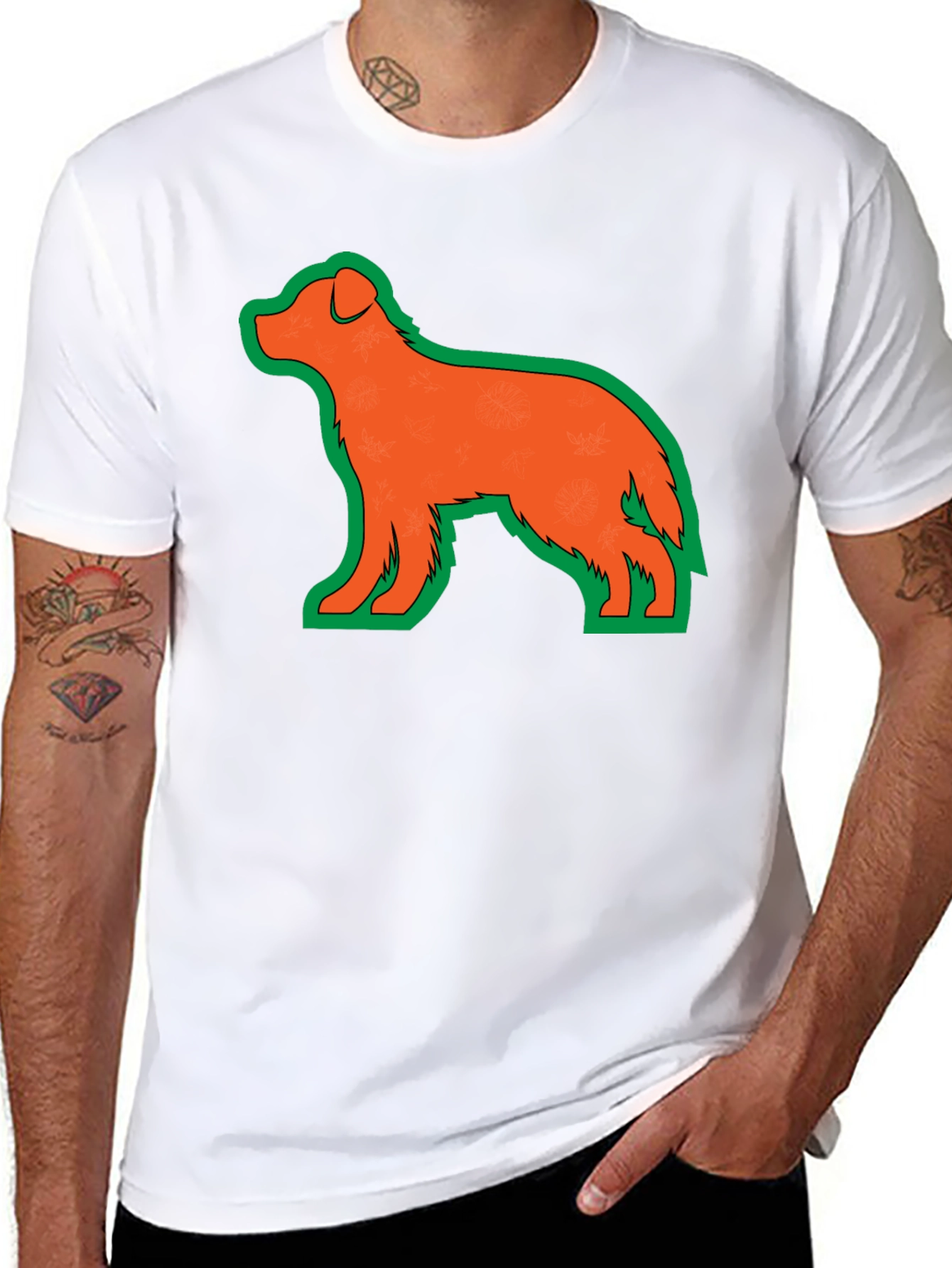 Dog Graphic Tee - Black Unisex T-Shirt
