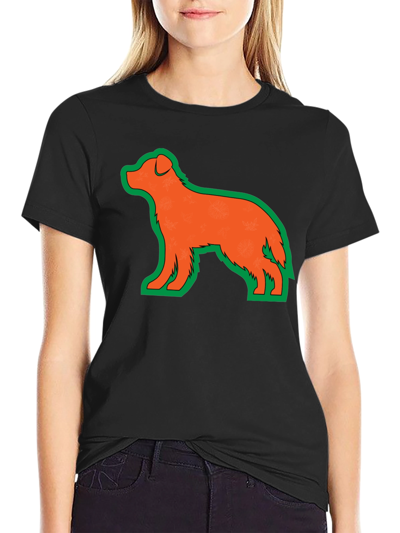 Dog Graphic Tee - Black Unisex T-Shirt