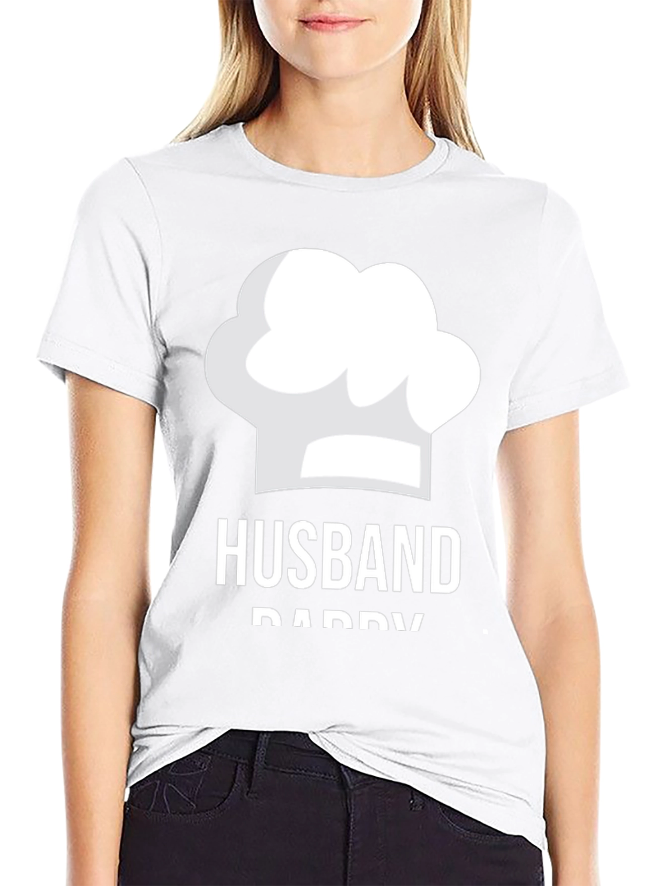 Husband Daddy Chef Hat Graphic T-Shirt