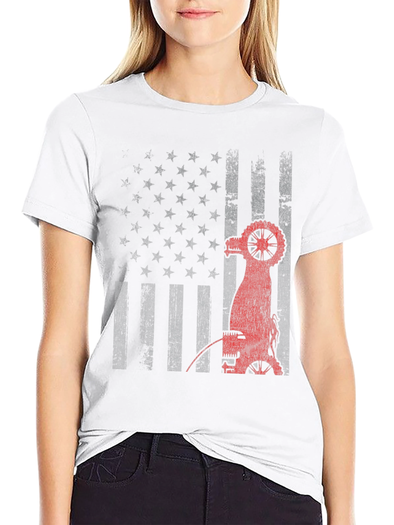 American Flag Welding T-Shirt - Patriotic Welder Tee