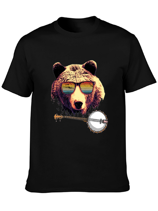 Bear with Banjo Graphic Tee