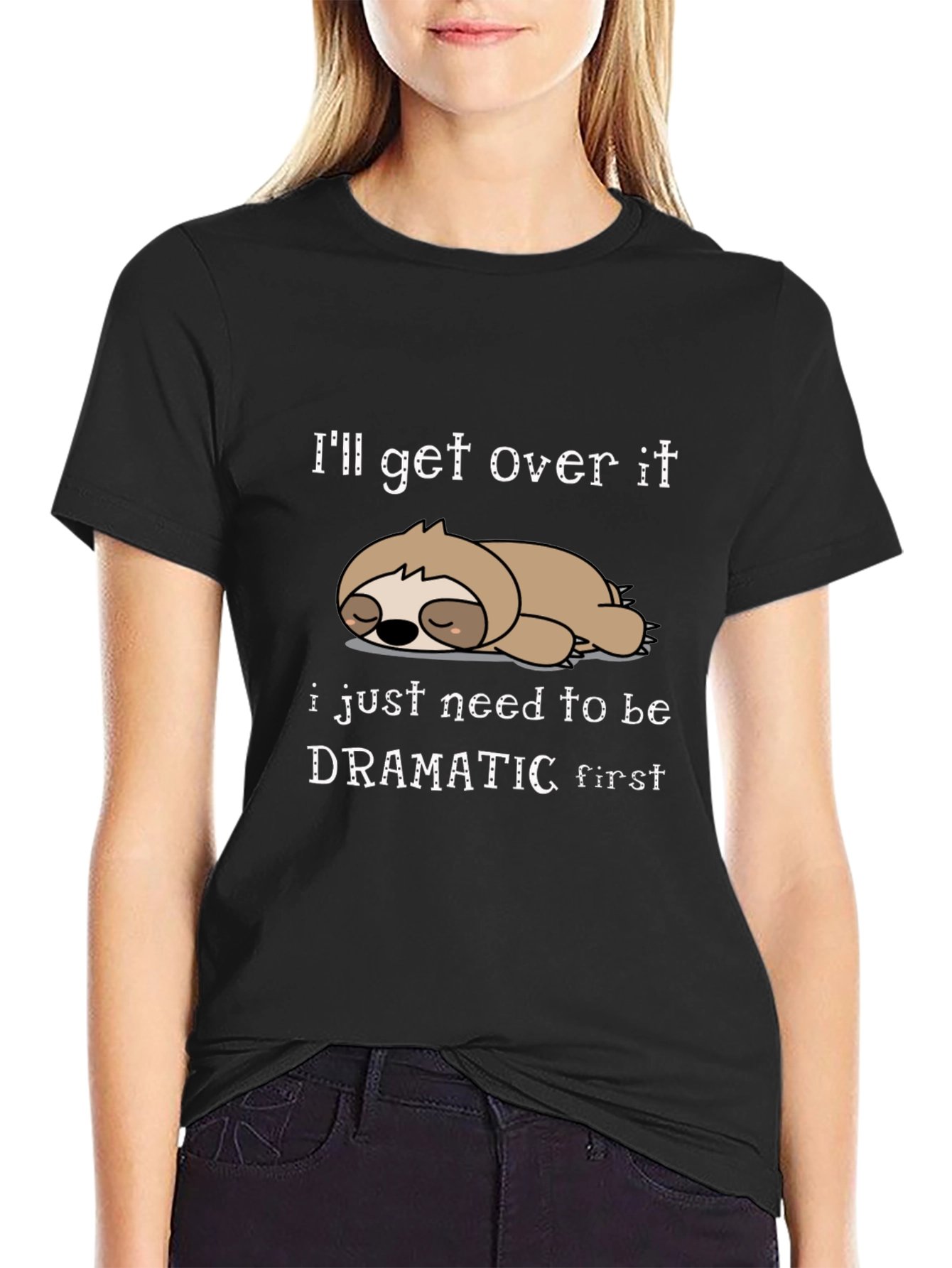 Funny Sloth Graphic Tee - Ill Get Over It