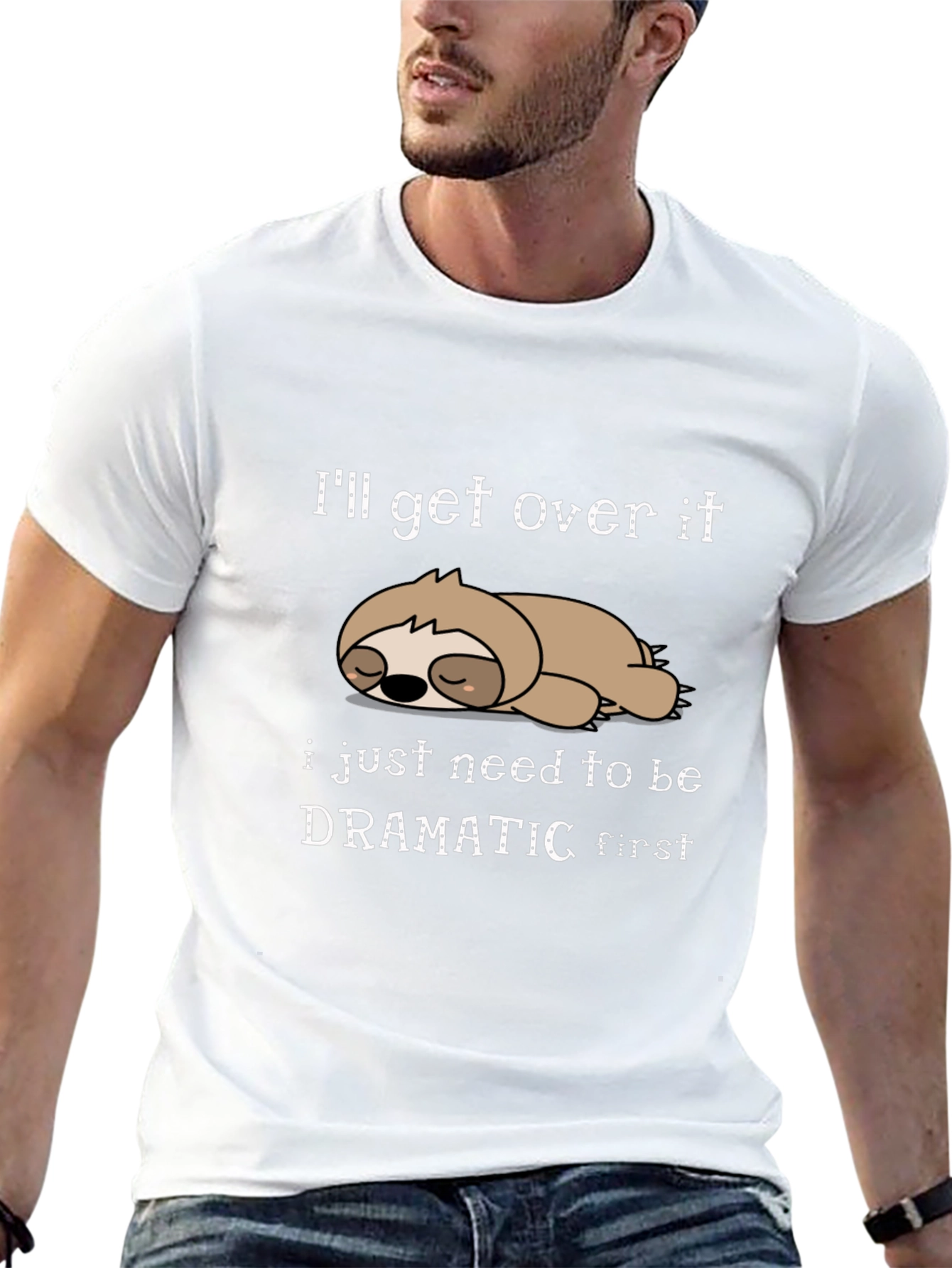 Funny Sloth Graphic Tee - Ill Get Over It