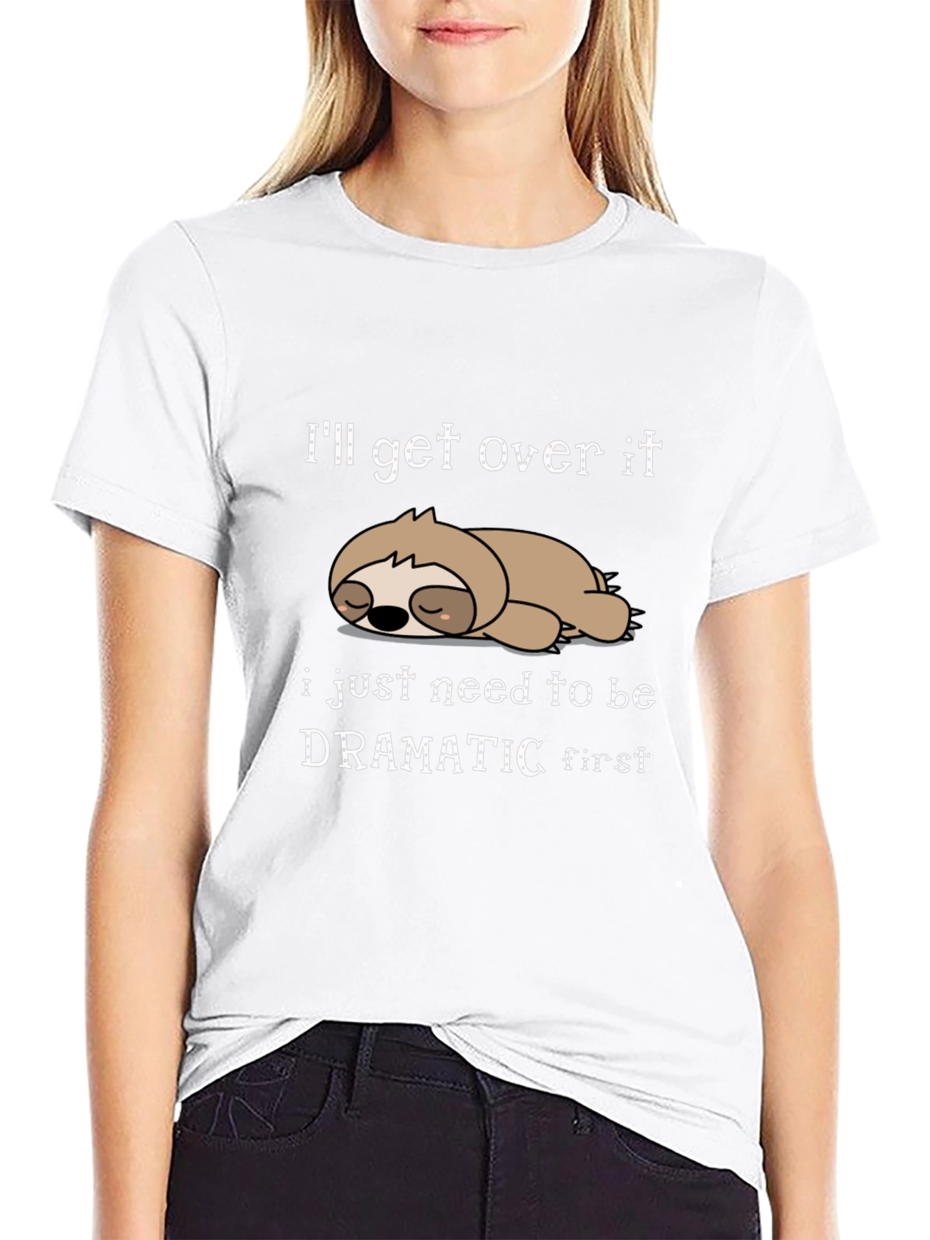 Funny Sloth Graphic Tee - Ill Get Over It