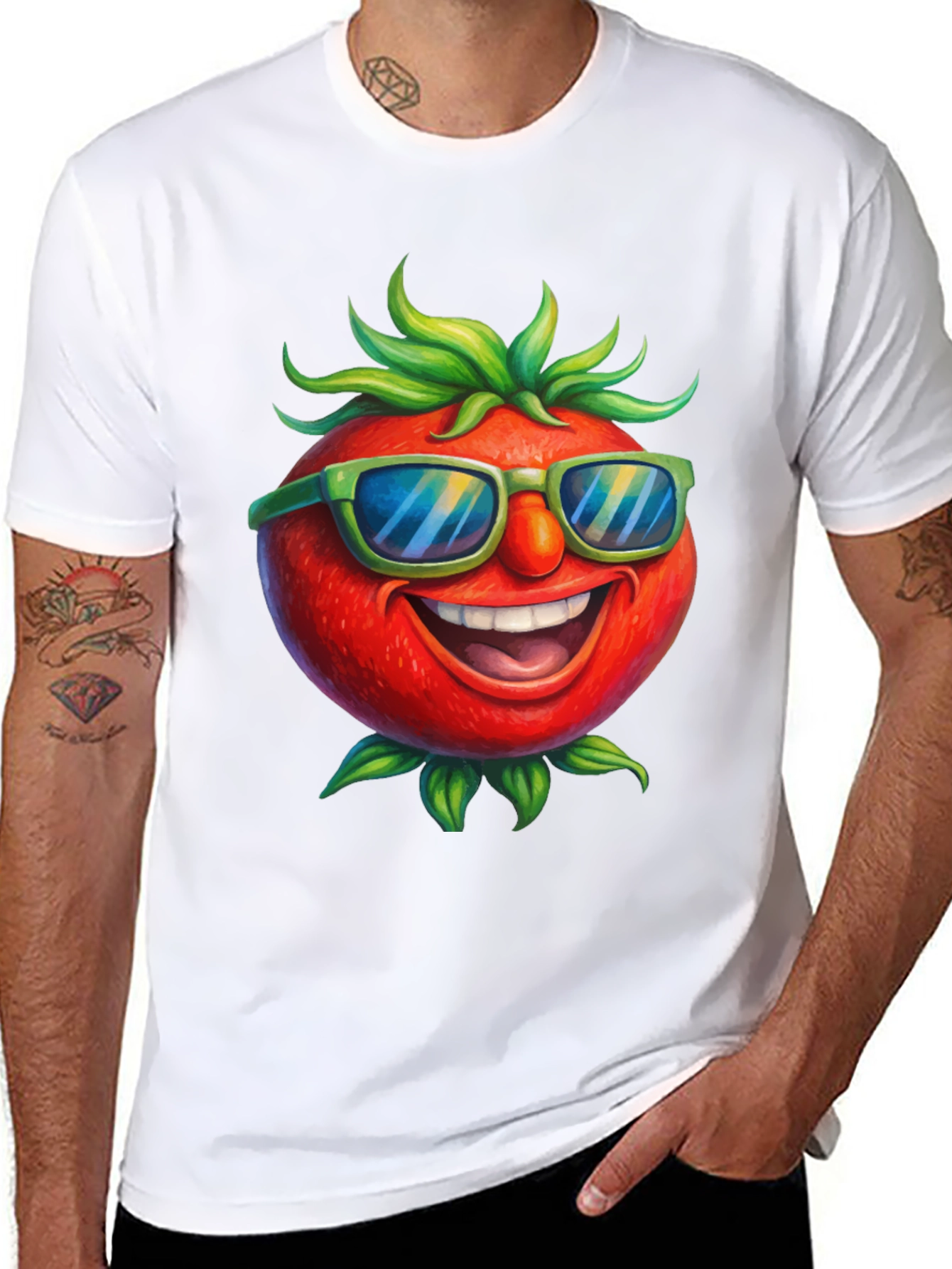 Tomato Character Graphic Tee