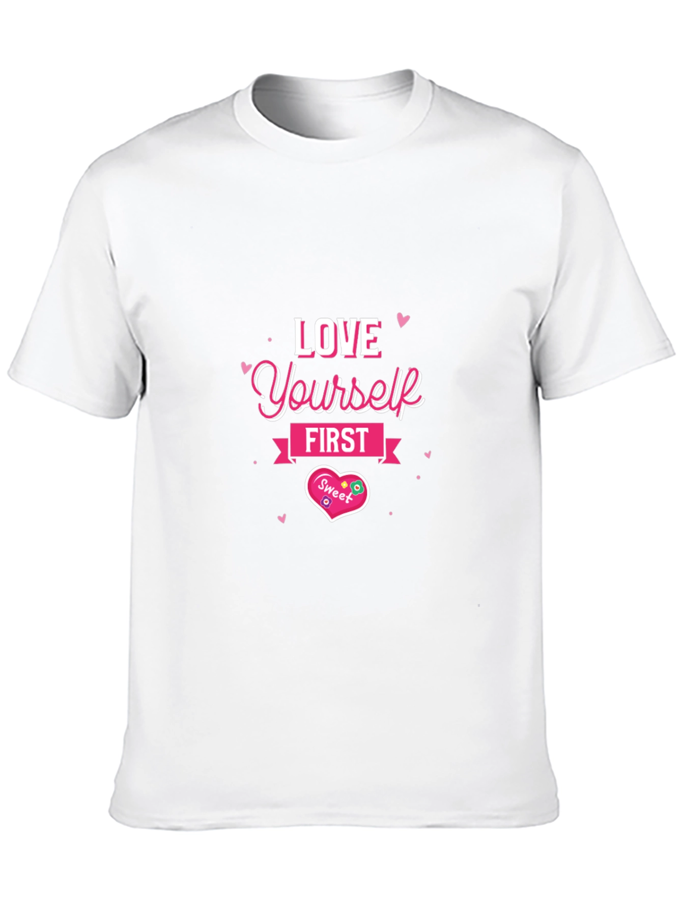 Love Yourself First Black Graphic Tee